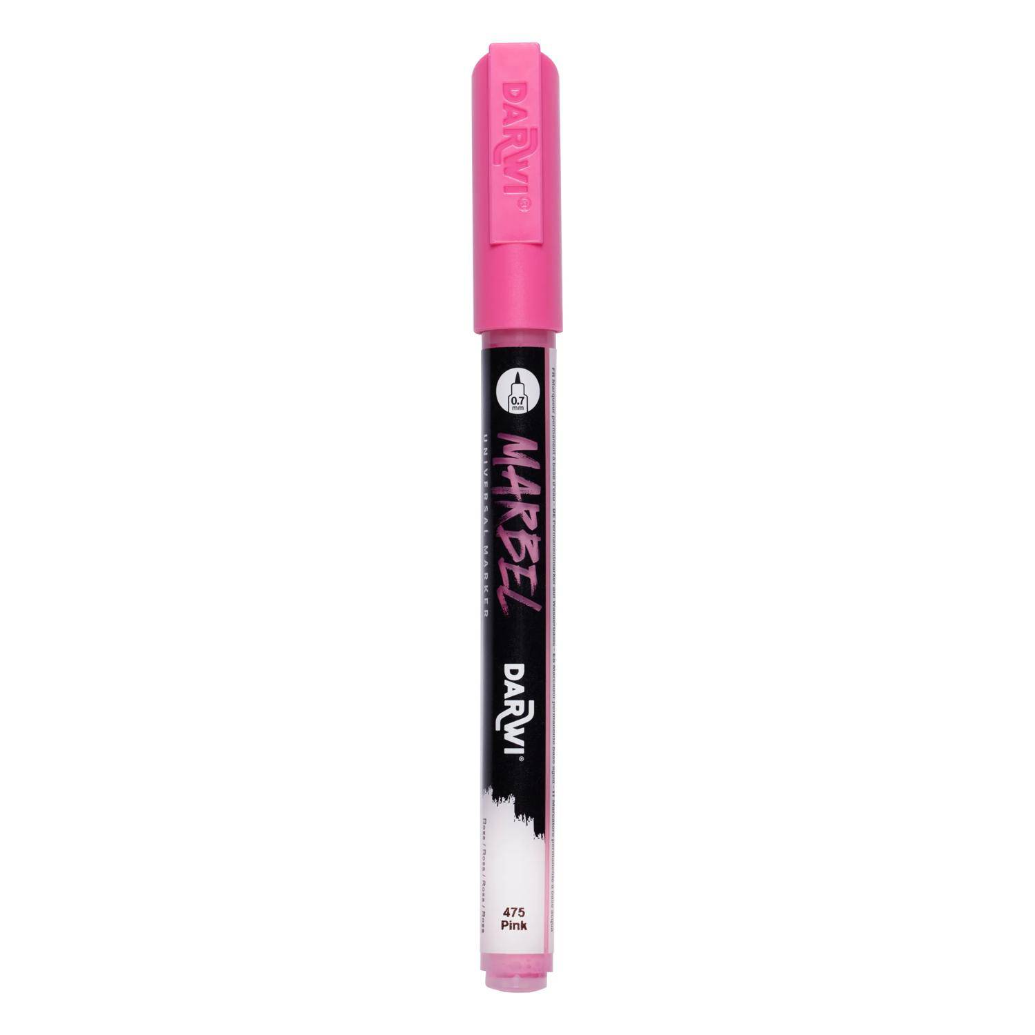Darwi 6x Universalmarker Acrylfarbe, extrafeine Spitze 0,7mm Rosa DA0223001475C