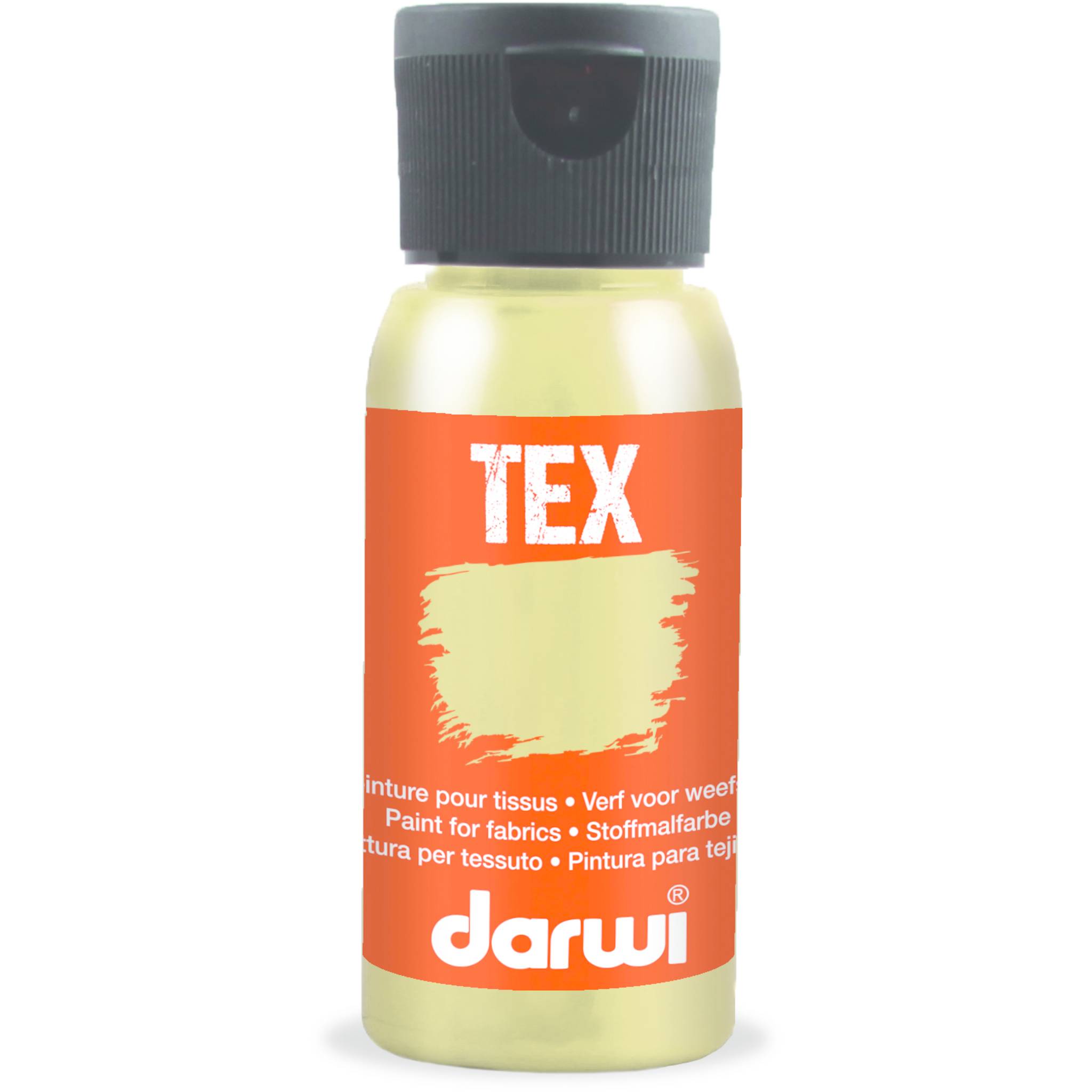 Darwi 4x DARWI Stoffmalfarbe, Flasche 50ml, Gold - Gold DA0100050050C