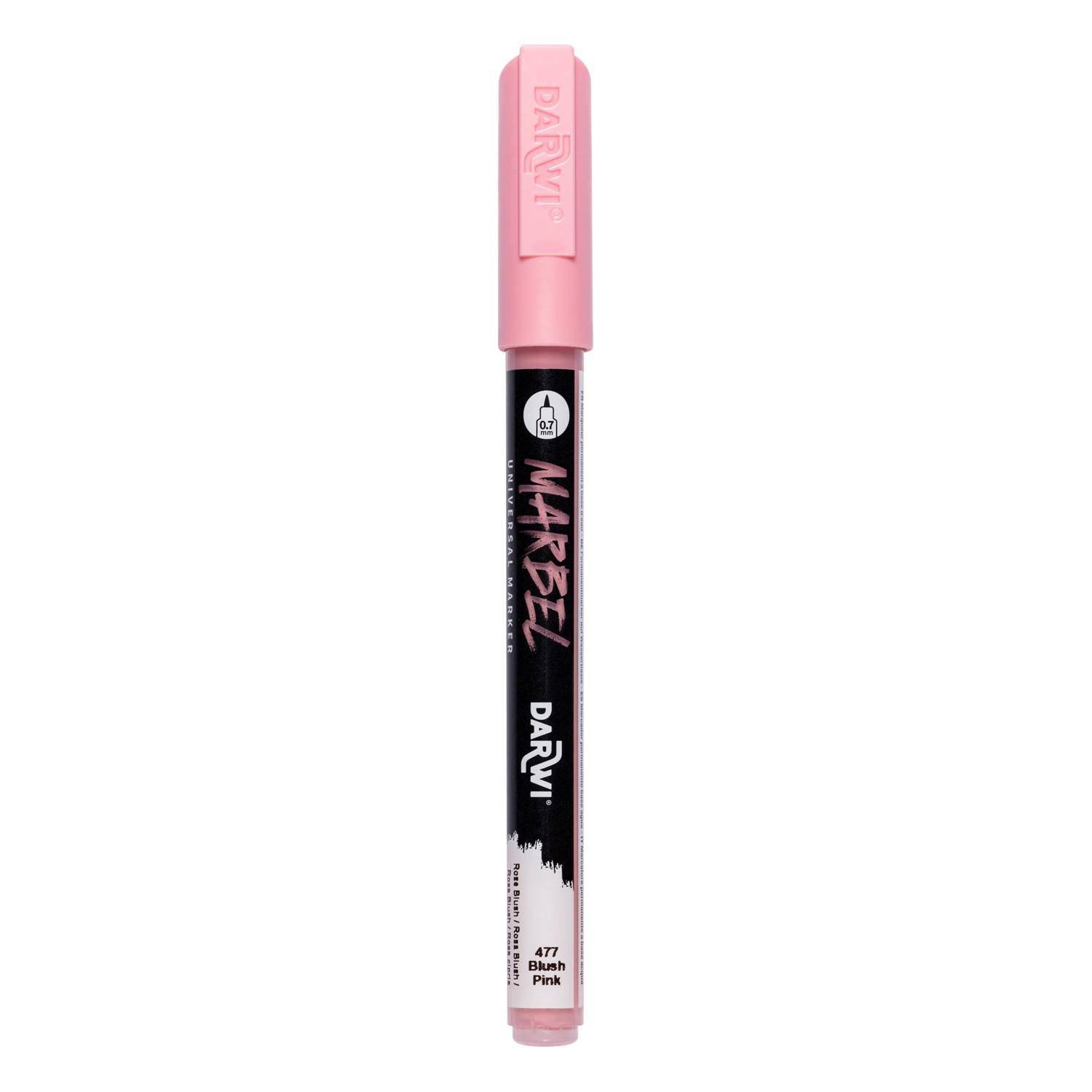 Darwi 6x Marker Acrylfarbe, extrafeine Spitze 0,7mm Rosa Blush DA0223001477C