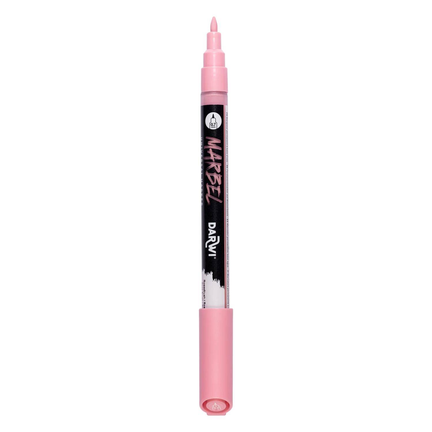 Darwi 6x Marker Acrylfarbe, extrafeine Spitze 0,7mm Rosa Blush DA0223001477C