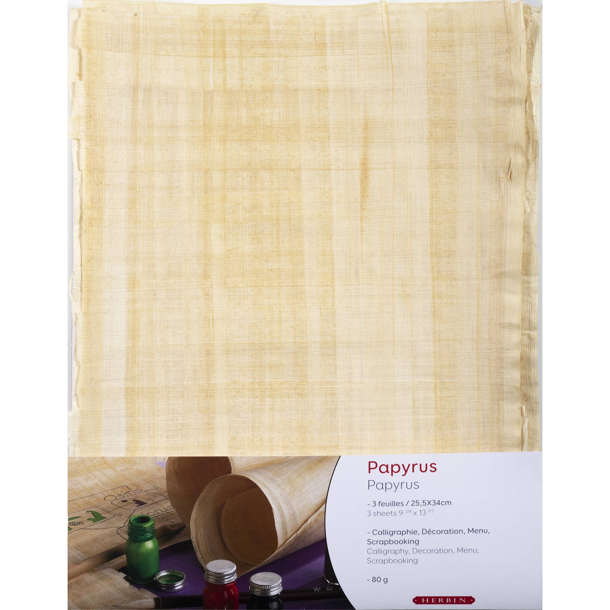 Jacques Herbin 5x Packung mit 3 Blatt Papyrus A4 91000T