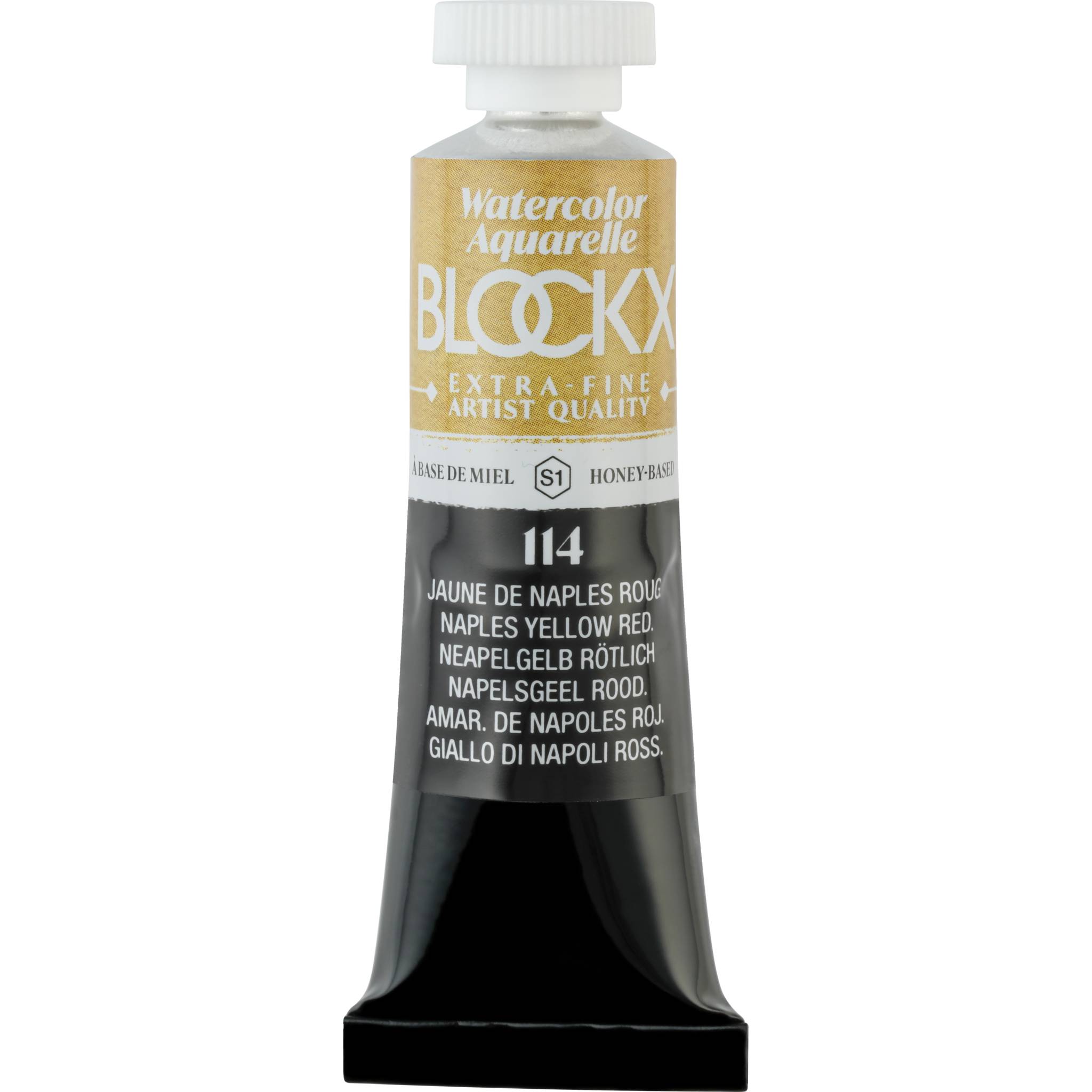 Blockx 3x Aquarellfarbe, Tube 15ml Neapelrötlichgelb 44114BXC