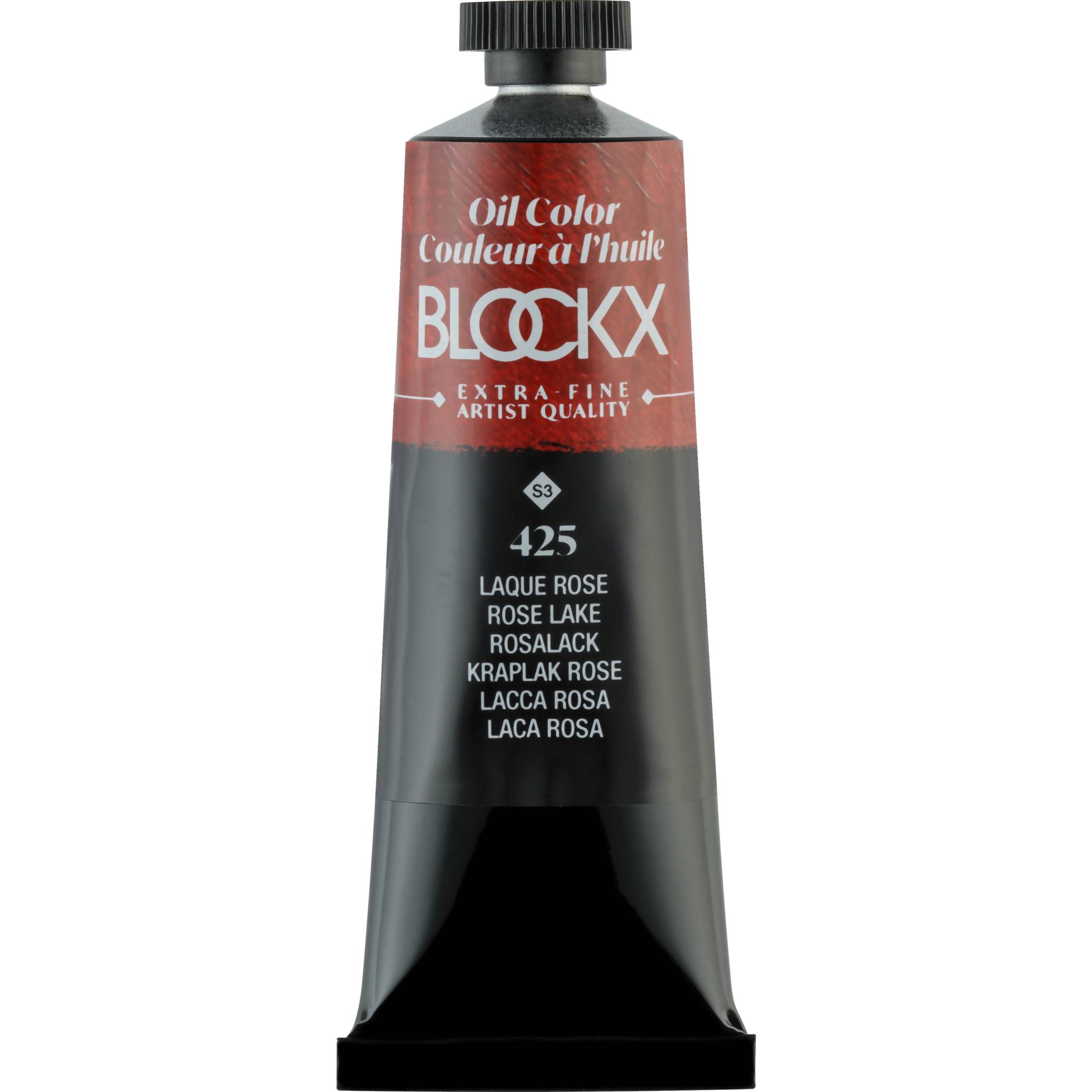 Blockx 3x Ölfarbe, Lackrosa - Tube 35ml - Lackrosa 213425BXC