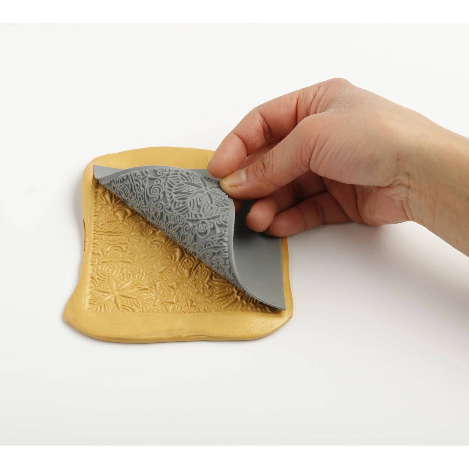 Cernit 10x Texturmatte, Mandala - Grau CE95025C