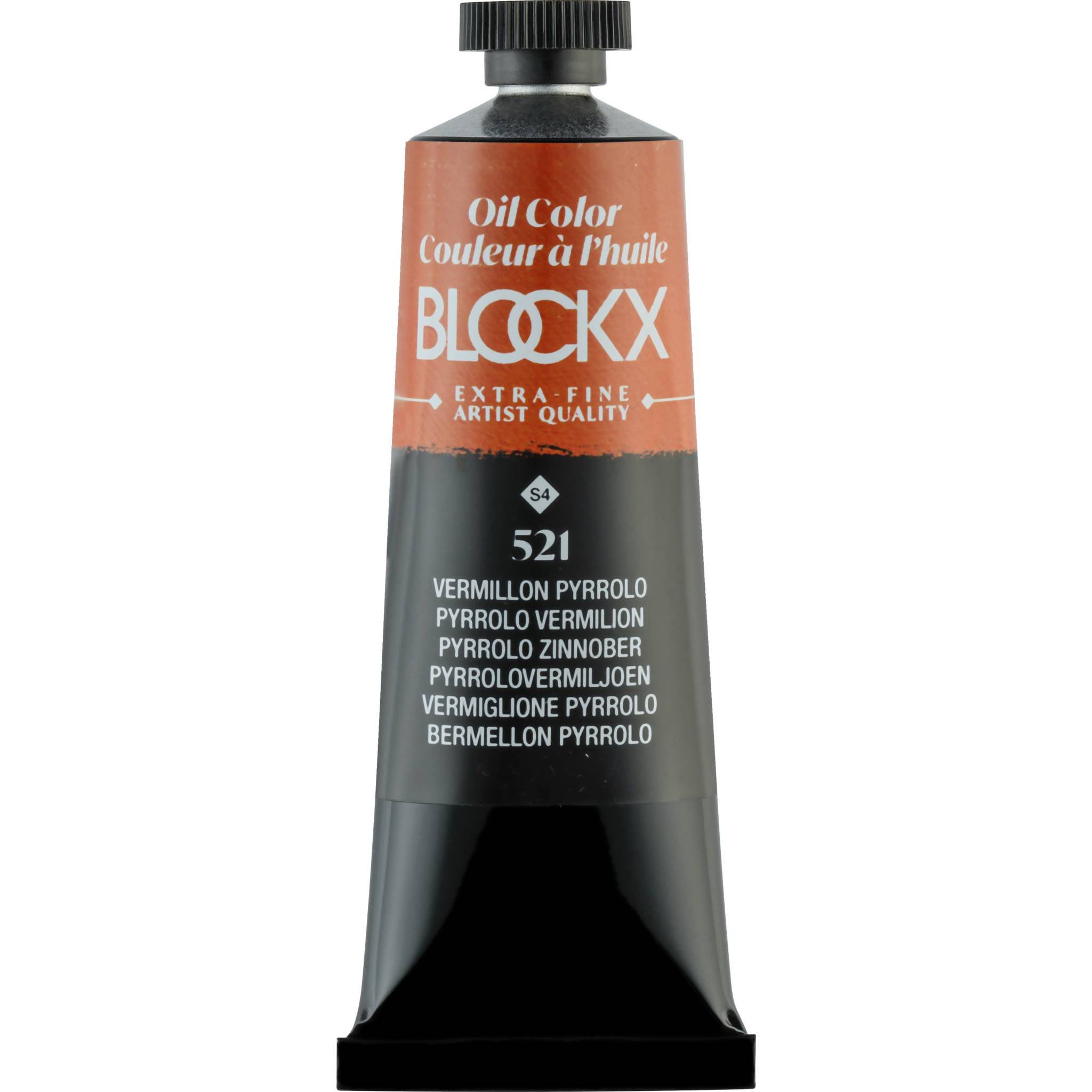 Blockx 3x Ölfarbe, Pyrrolo Zinnober - Tube 35ml - Pyrrolo Zinnober 213521BXC
