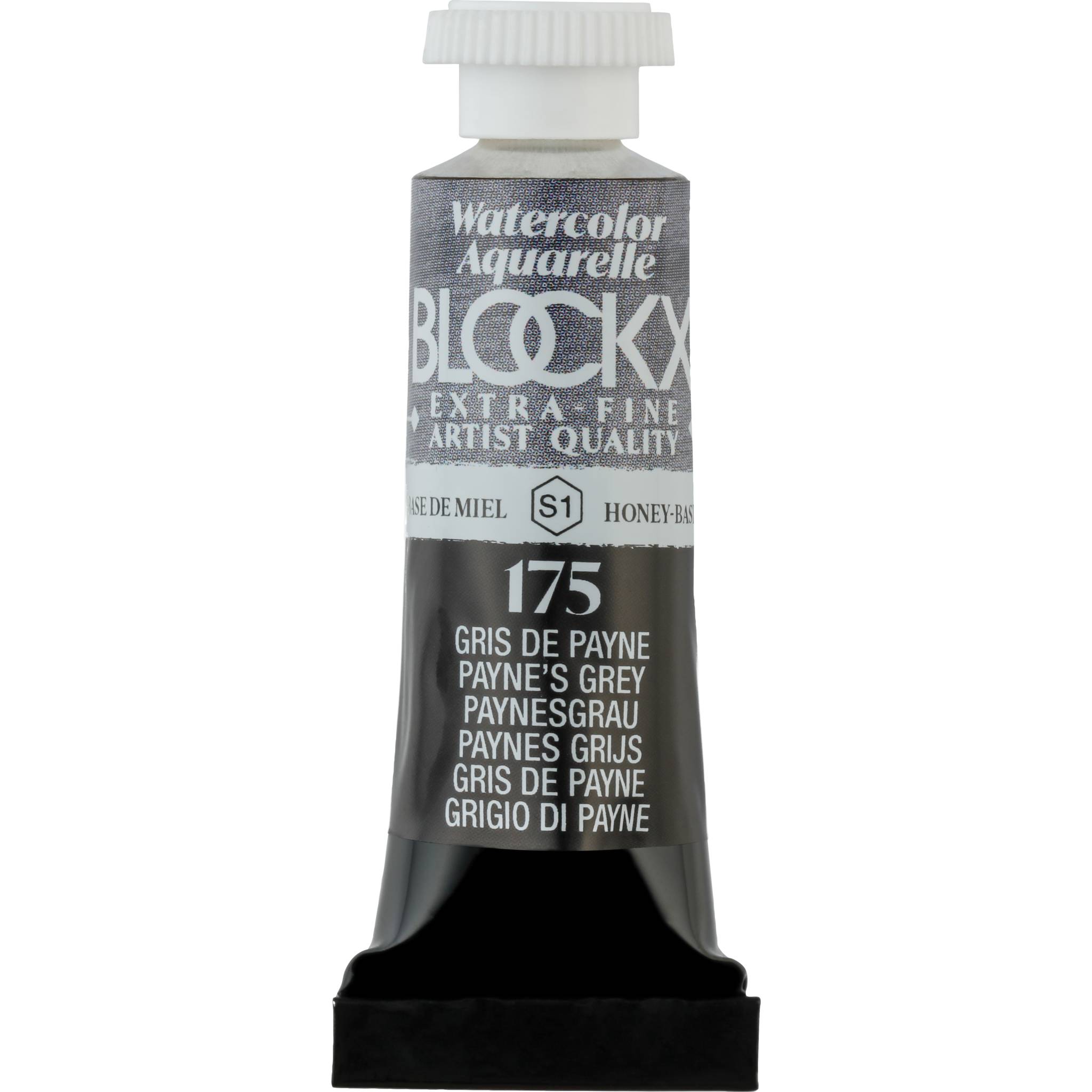 Blockx 3x Aquarellfarbe, Paynegrau - Tube 5ml - Paynegrau 43175BXC