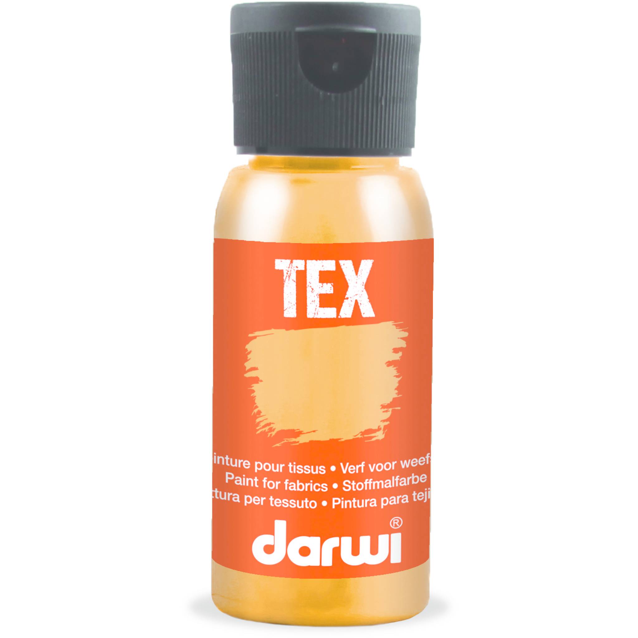 Darwi 4x DARWI Stoffmalfarbe, Flasche 50ml, Kupfer - Kupfer DA0100050057C