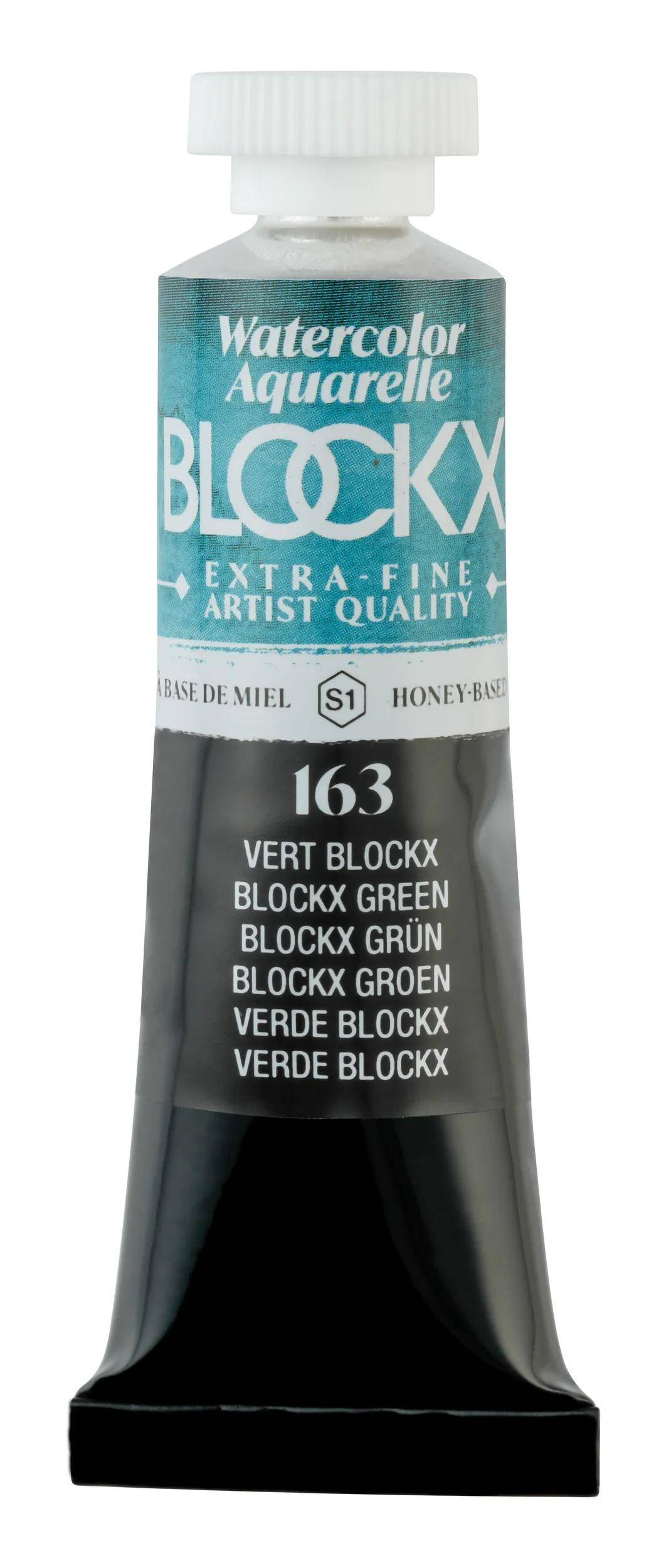 Blockx 3x Aquarellfarbe, Blockx Grün - Tube 15ml - Bockx Grün 44163BXC
