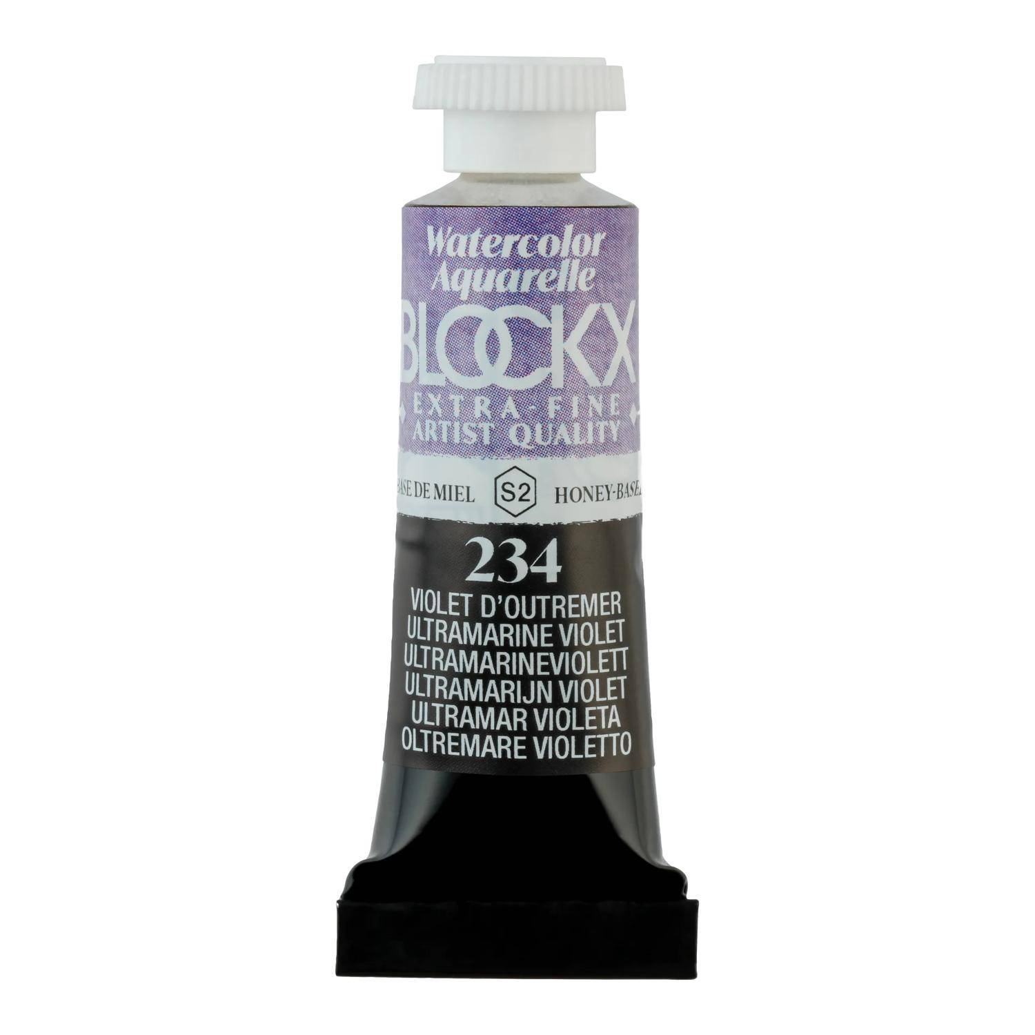 Blockx 3x Aquarellfarbe, Ultramarinviolett Tube 5ml Ultramarinviolett 43234BXC