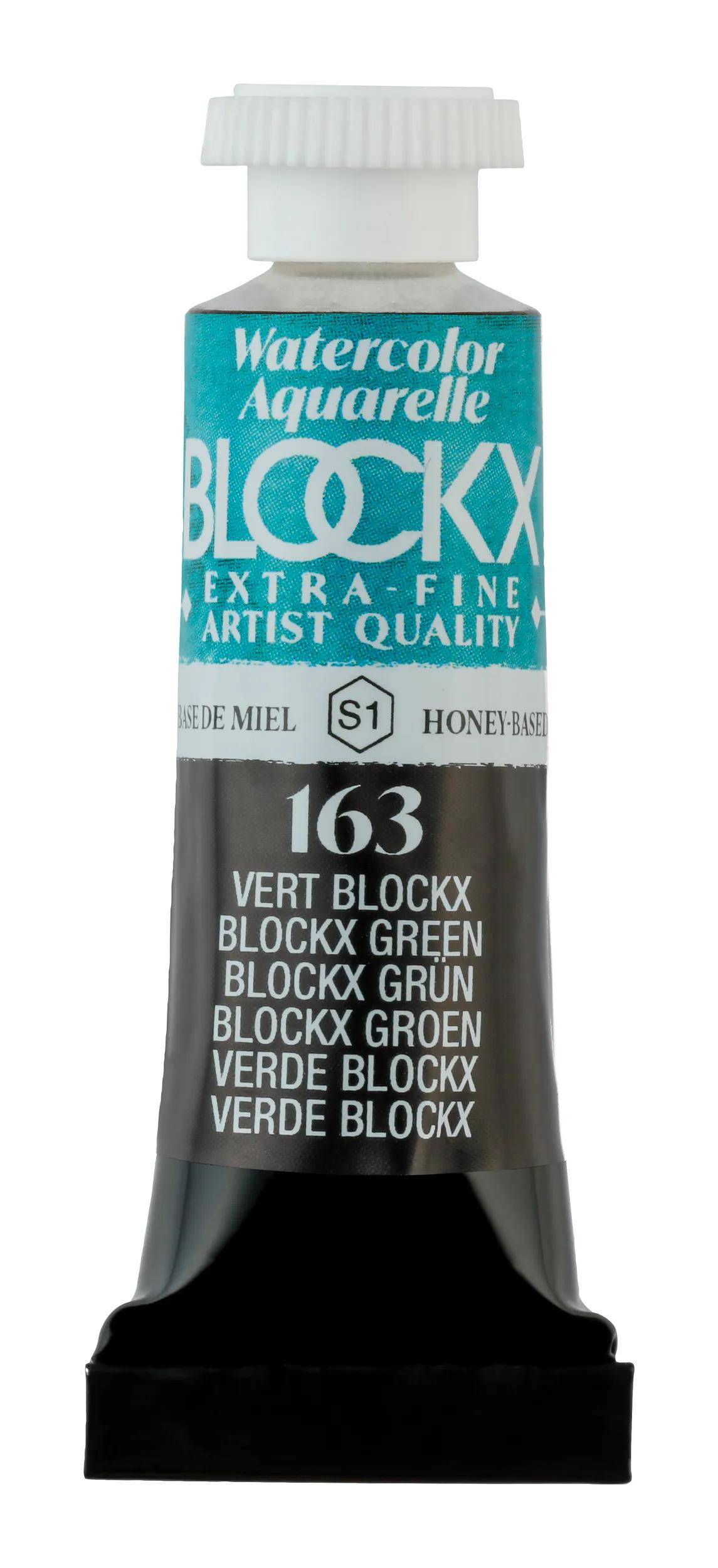Blockx 3x Aquarellfarbe, Blockx Grün - Tube 5ml - Bockx Grün 43163BXC