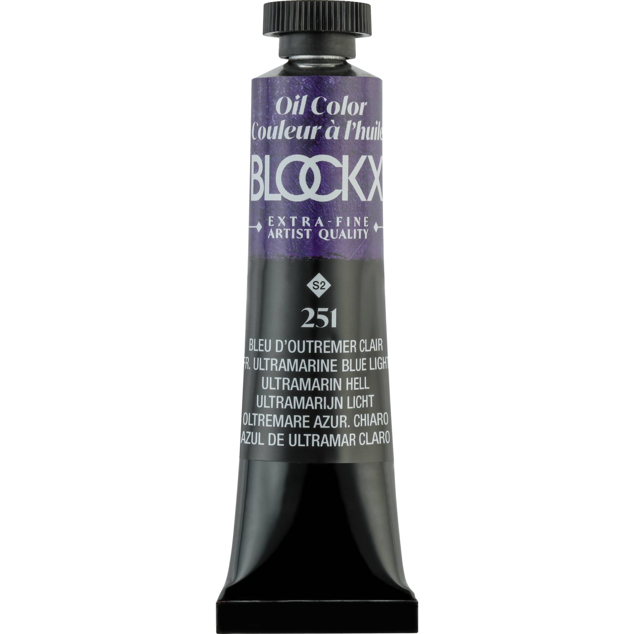 Blockx 3x Ölfarbe, Ultramarinblau hell, Tube 20ml Ultramarinblau hell| 212251BXC