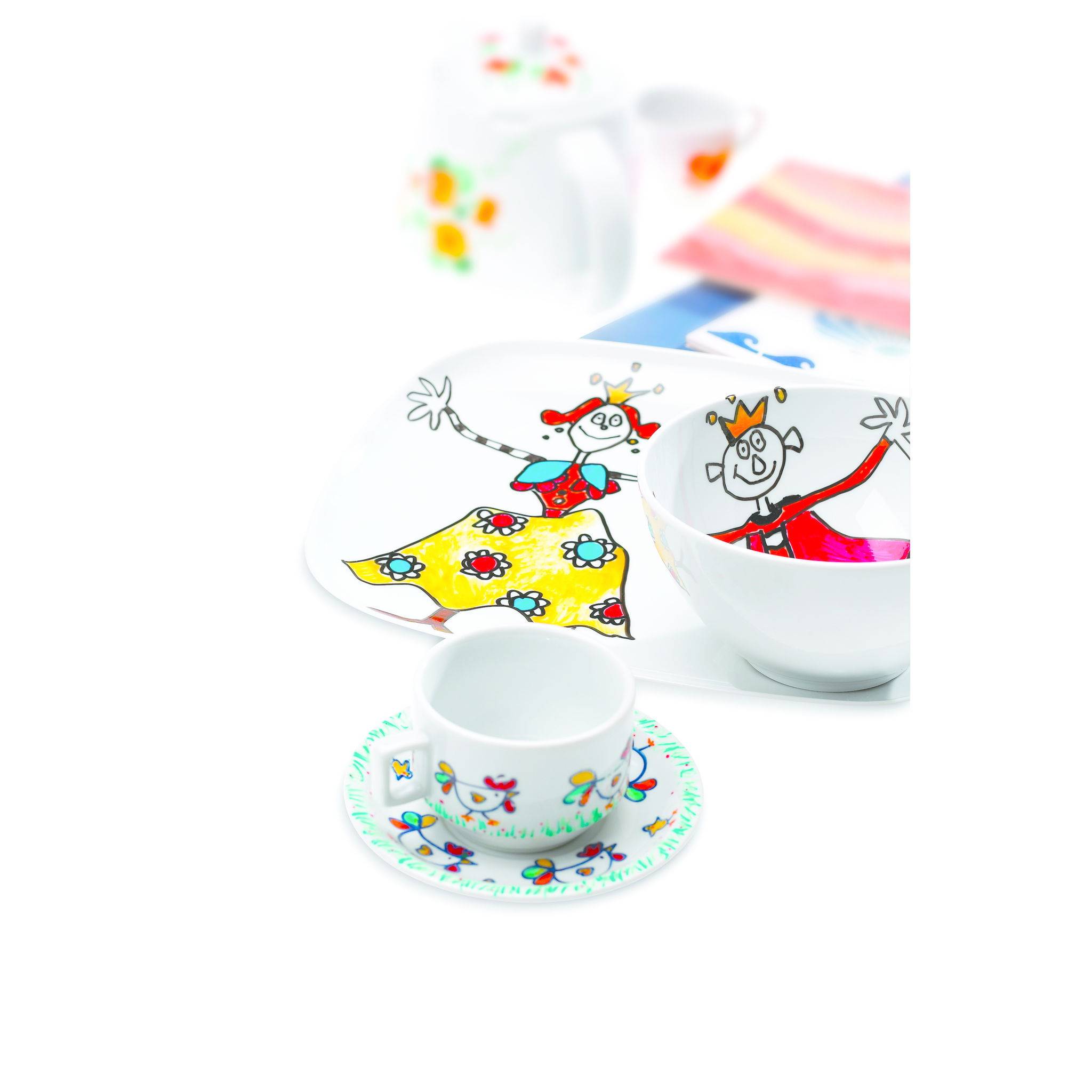 Darwi 6x Kalte Keramikfarbe, Marker 2mm Spitze, 6ml, Pink Rosa DA0340013475C