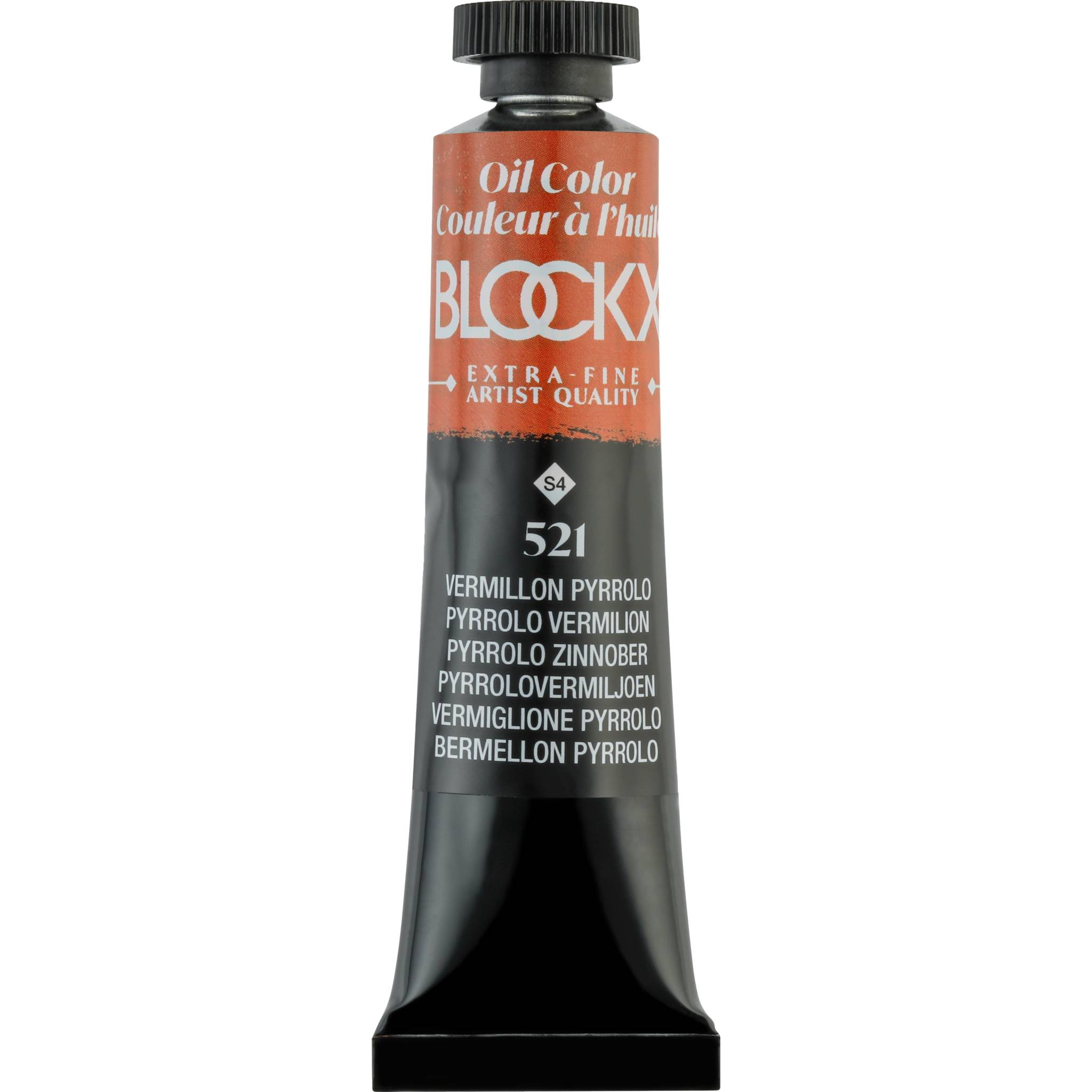 Blockx 3x Ölfarbe, Pyrrolo Zinnober, Tube 20ml - Pyrrolo Zinnober 212521BXC