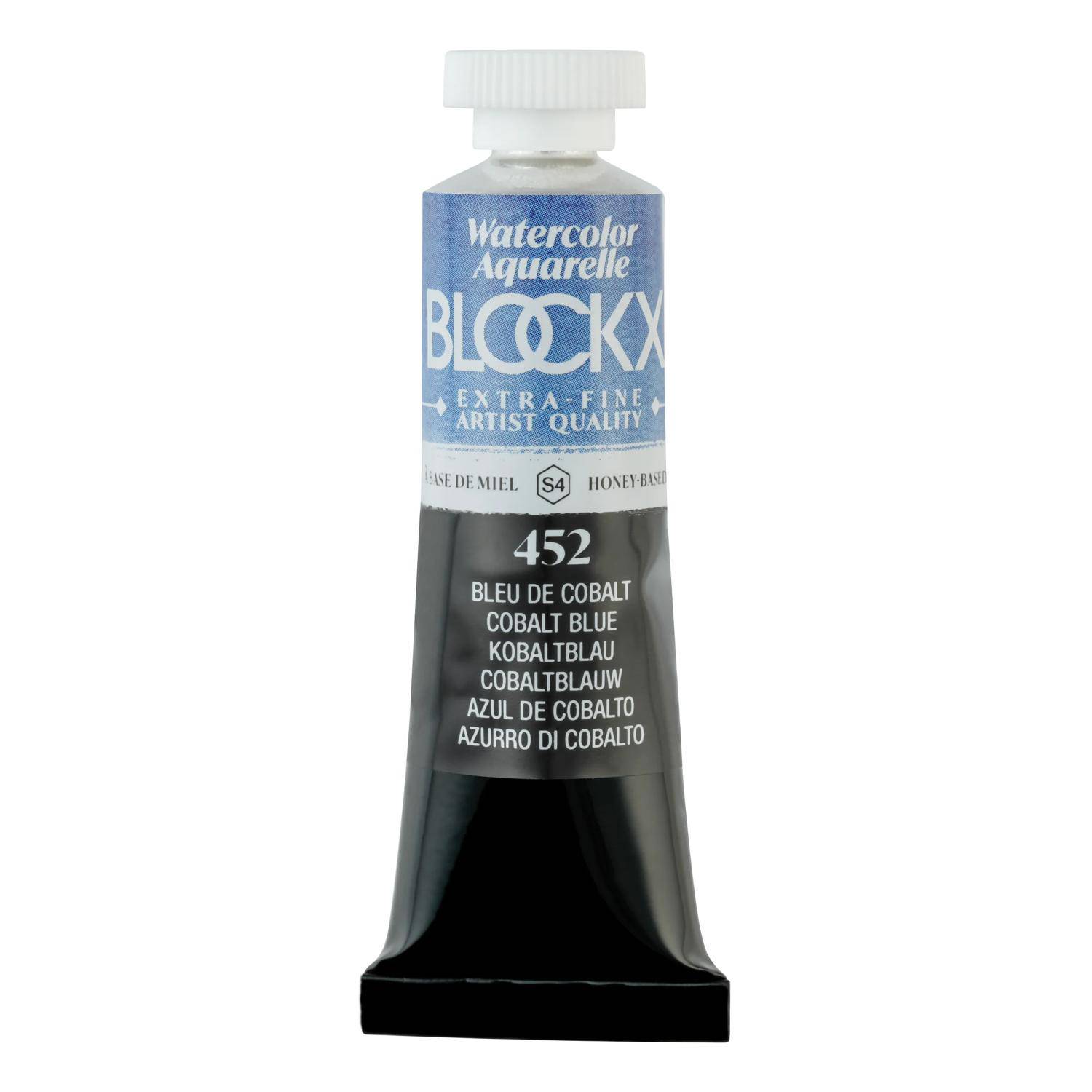 Blockx 3x Aquarellfarbe, Kobaltblau - Tube 15ml - Kobaltblau| 44452BXC