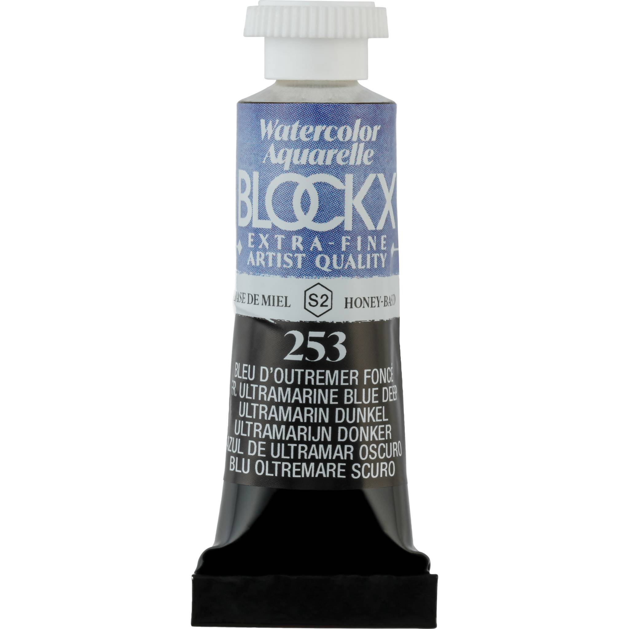 Blockx 3x Aquarellfarbe, Tube 5ml Ultramarinblau dunkel 43253BXC