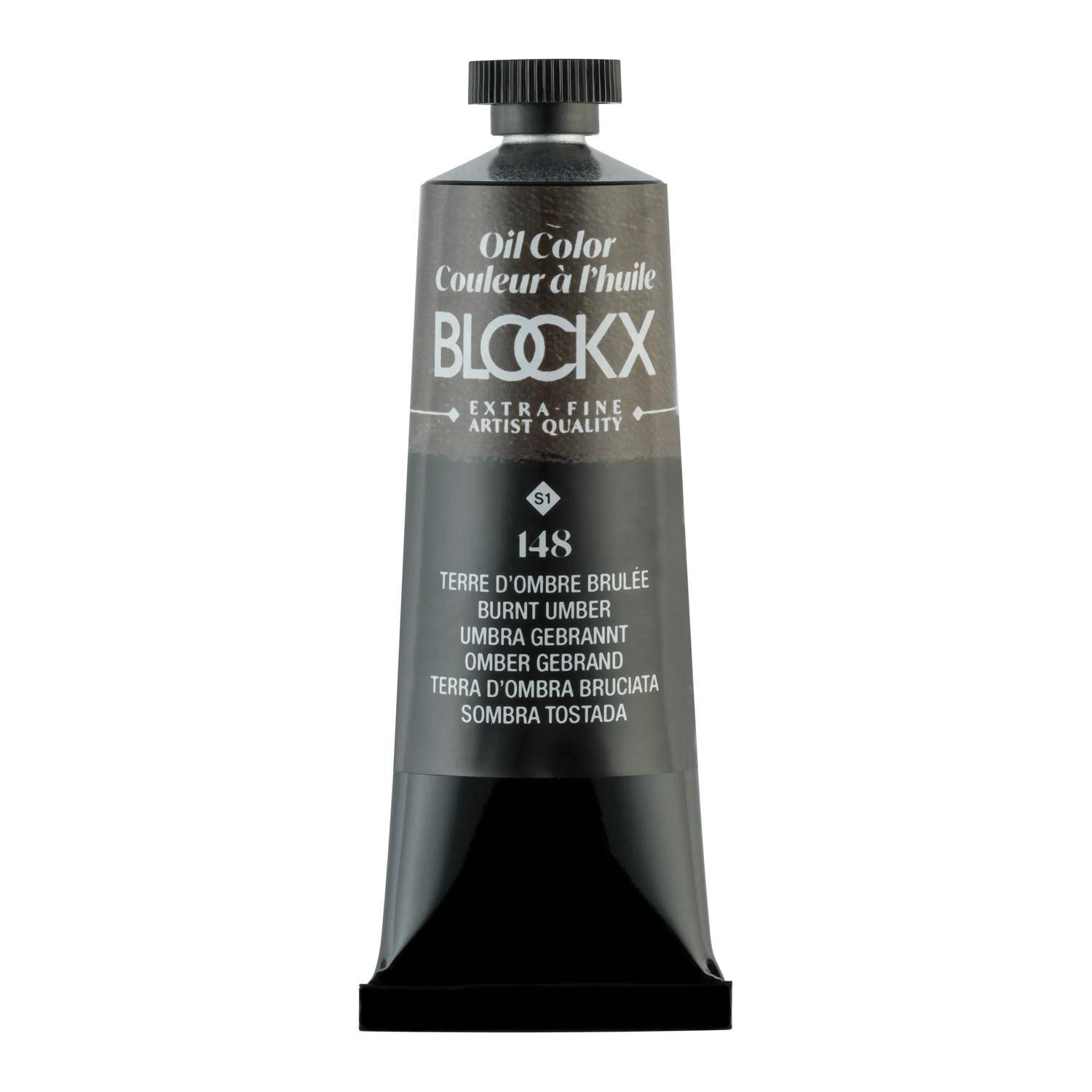 Blockx 3x Ölfarbe, Umbra gebrannt - Tube 35ml - Umbra gebrannt| 213148BXC