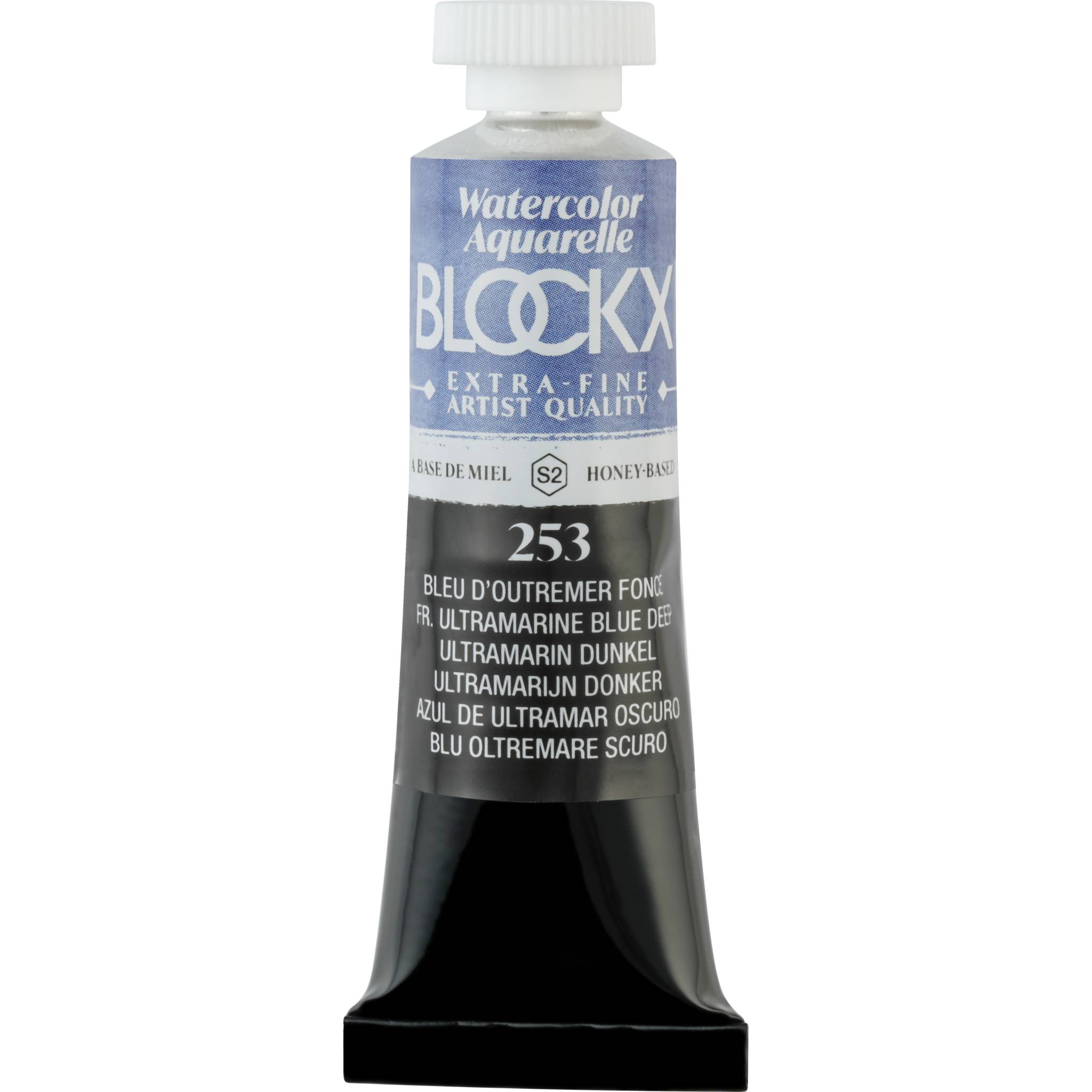 Blockx 3x Aquarellfarbe, Tube 15ml Ultramarinblau dunkel 44253BXC