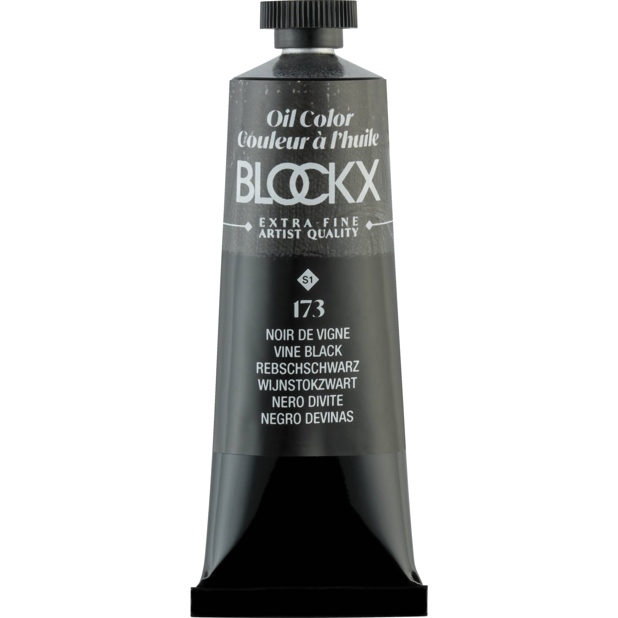 Blockx 3x Ölfarbe, Rebenschwarz - Tube 35ml - Rebenschwarz 213173BXC