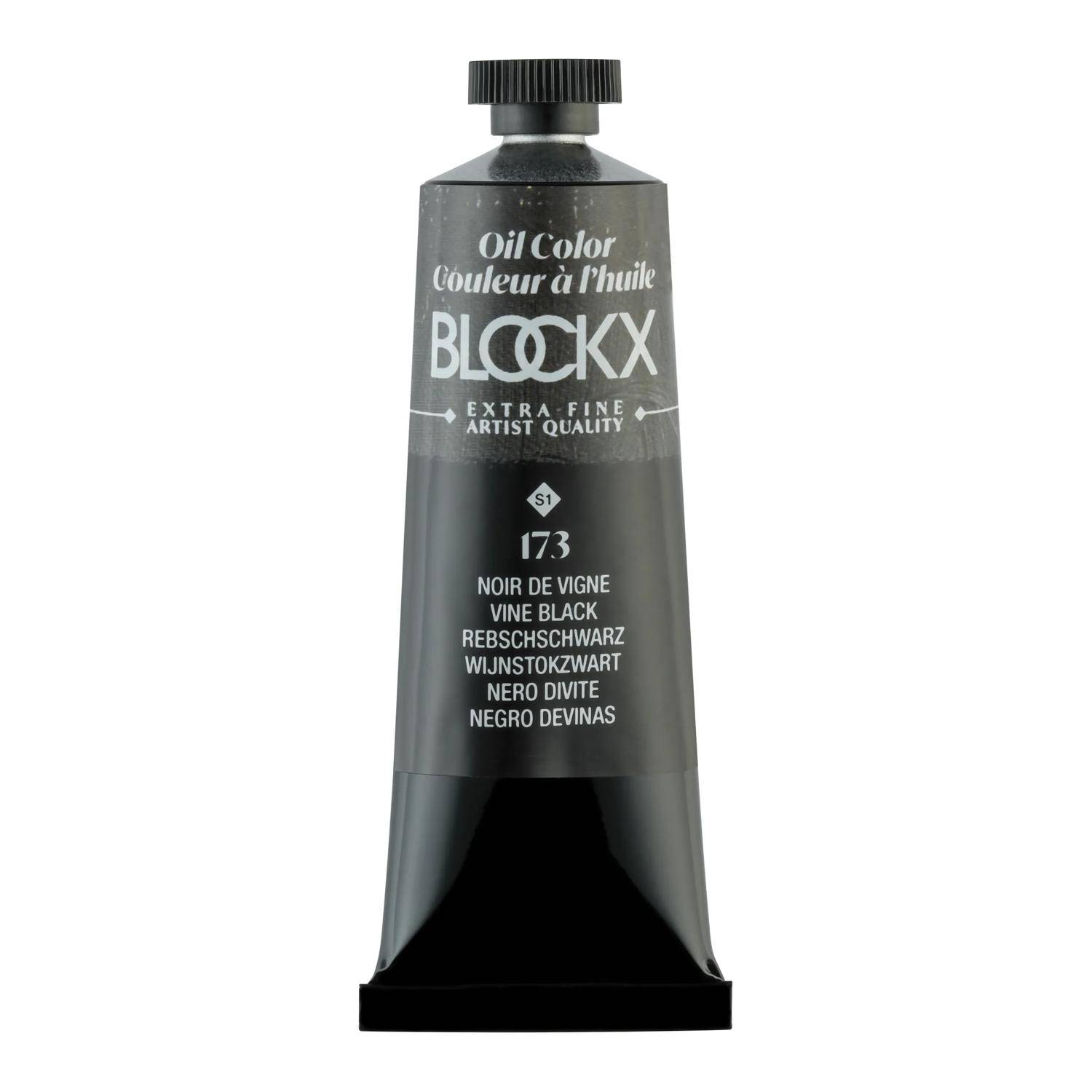 Blockx 3x Ölfarbe, Rebenschwarz - Tube 35ml - Rebenschwarz 213173BXC