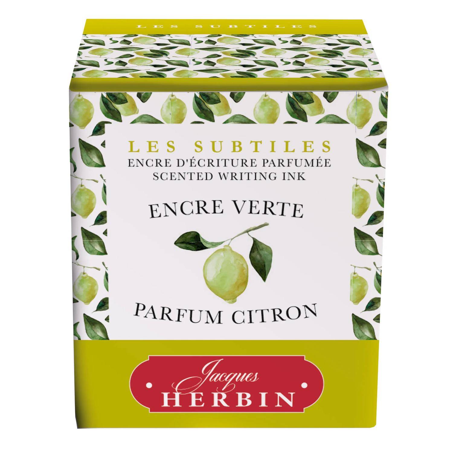 Jacques Herbin 4x Fein parfümierte Tinte im Flakon - Grün 13736T