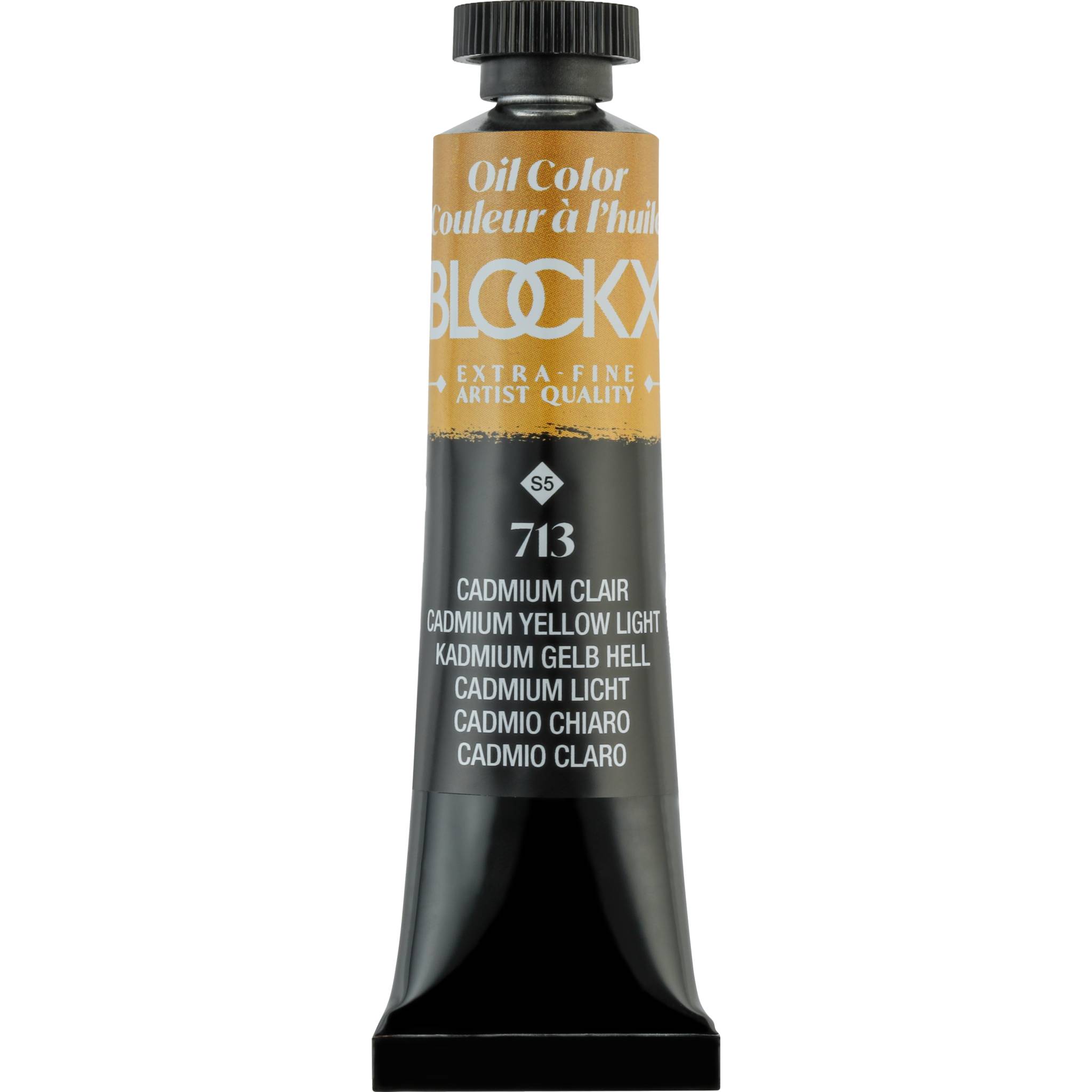 Blockx 3x Ölfarbe, Kadmiumgelb hell, Tube 20ml - Kadmium Hellgelb 212713BXC