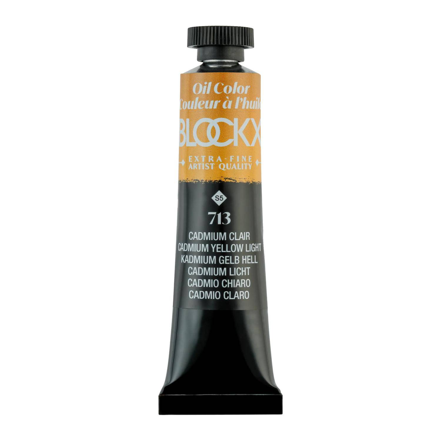 Blockx 3x Ölfarbe, Kadmiumgelb hell, Tube 20ml - Kadmium Hellgelb 212713BXC
