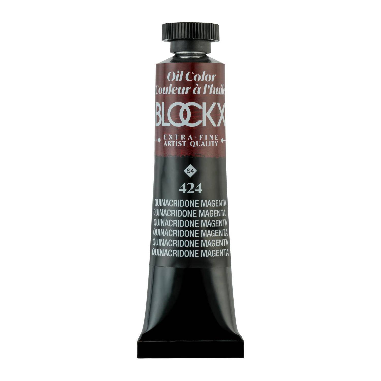 Blockx 3x Ölfarbe, Quinacridon Magenta, Tube 20ml Quinacridon Magenta 212424BXC