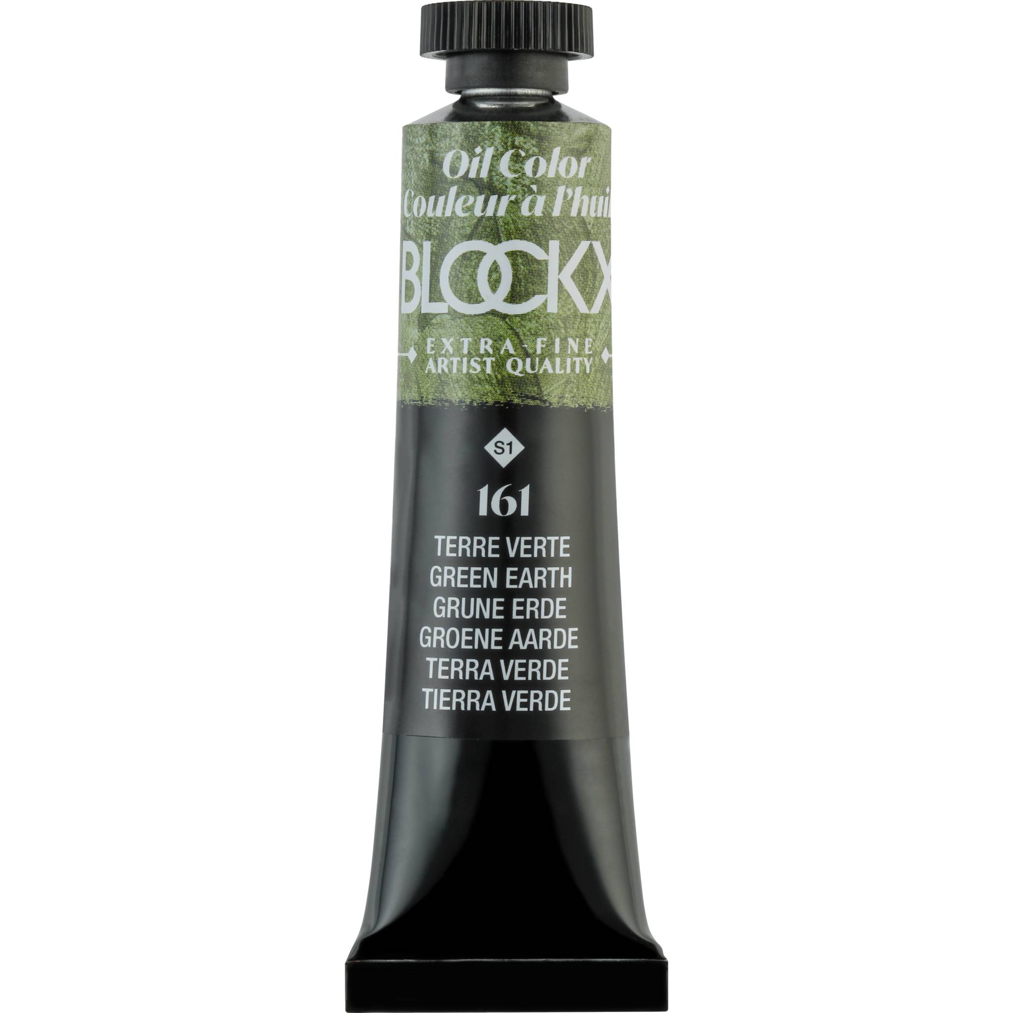 Blockx 3x Ölfarbe, Grüne Erde, Tube 20ml - Grüne Erde 212161BXC