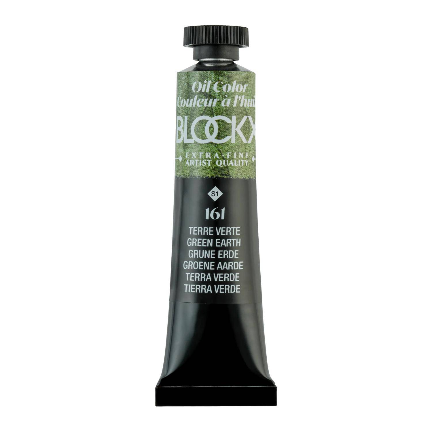 Blockx 3x Ölfarbe, Grüne Erde, Tube 20ml - Grüne Erde 212161BXC