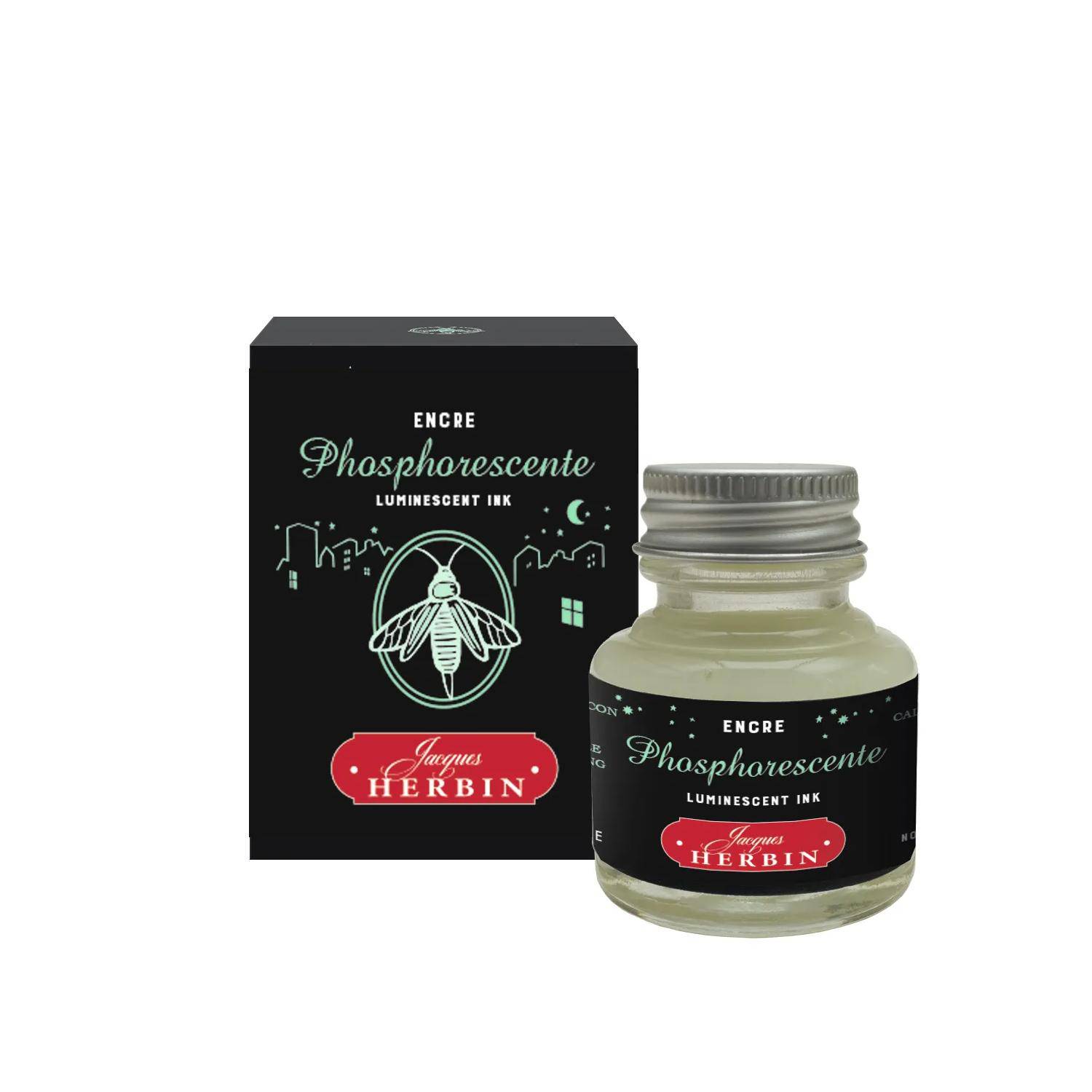 Jacques Herbin 4x Phosphoreszierende Tinte 30ml - phosphoreszierend 13690T