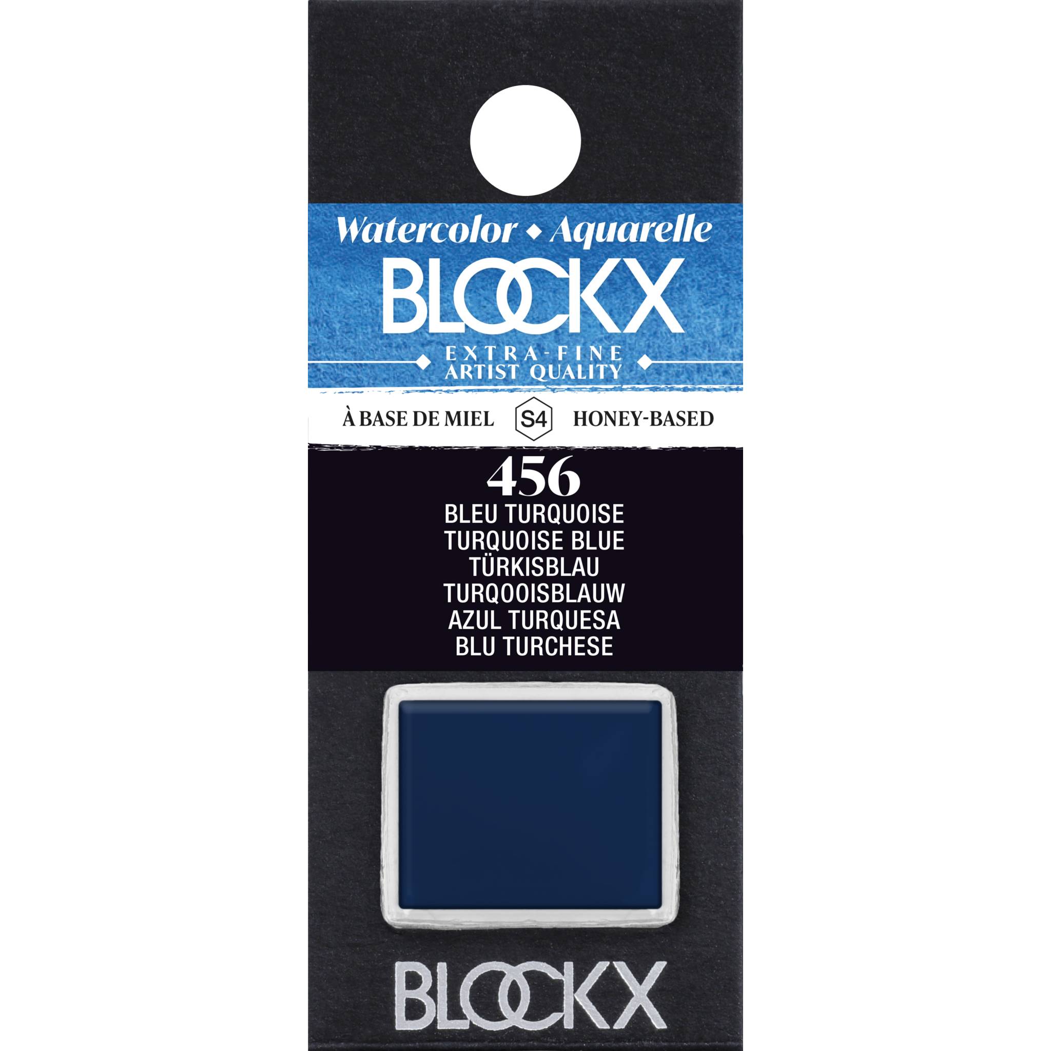 Blockx 3x Aquarellfarbe, Türkisblau - 1/2 Näpfchen 1,5ml - Türkisblau 41456BXC