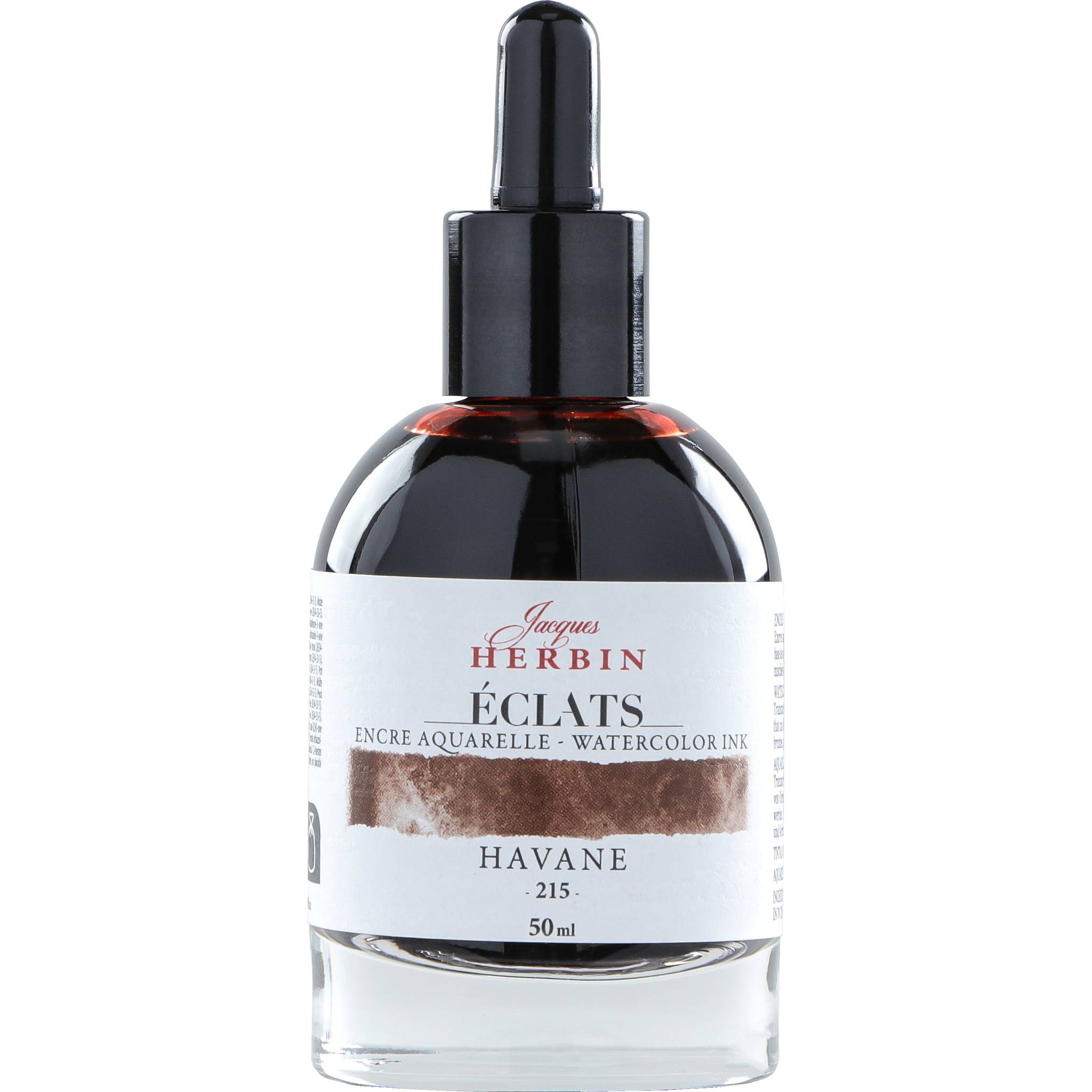 Jacques Herbin 4x Aquarelltine Éclats, Flakon 50ml - Havanna 16215T