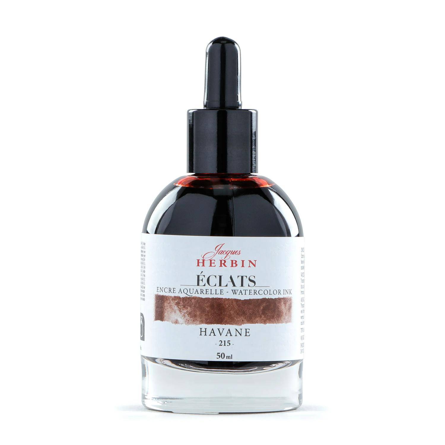 Jacques Herbin 4x Aquarelltine Éclats, Flakon 50ml - Havanna 16215T