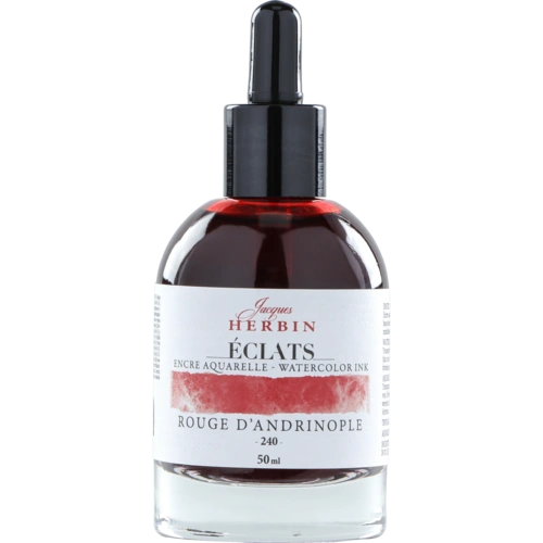 Jacques Herbin 4x Aquarelltine Éclats, Flakon 50ml - Rouge d'Andrinople 16240T Jacques Herbin 4x Aquarelltine Éclats, Flakon 50ml - Rouge d'Andrinople 16240T
