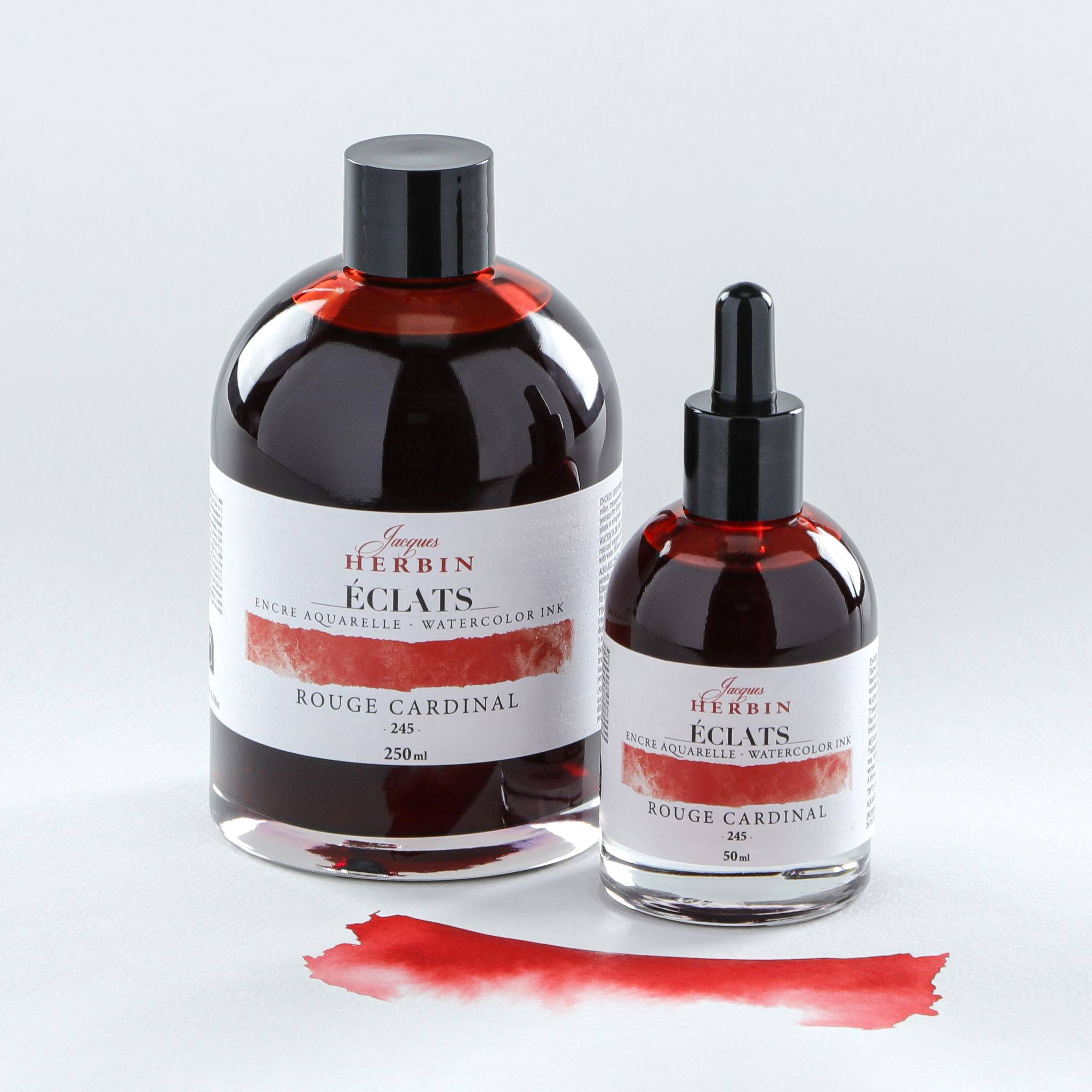 Jacques Herbin 2x Aquarelltine Éclats, Flasche 250ml - Kardinalrot 18245T