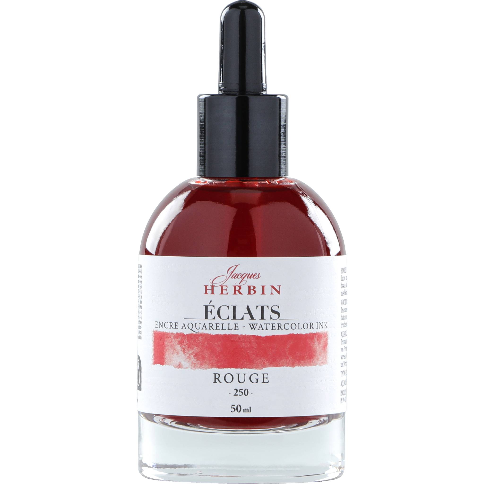 Jacques Herbin 4x Aquarelltine Éclats, Flakon 50ml - Rot 16250T