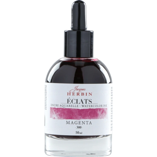 Jacques Herbin 4x Aquarelltine Éclats, Flakon 50ml - Magenta 16300T Jacques Herbin 4x Aquarelltine Éclats, Flakon 50ml - Magenta 16300T