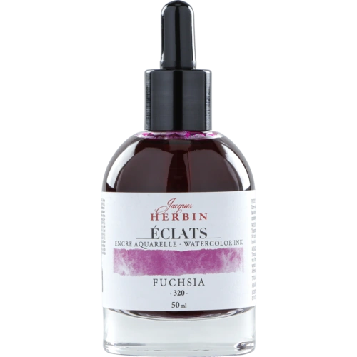 Jacques Herbin 4x Aquarelltine Éclats, Flakon 50ml - Fuchsia 16320T Jacques Herbin 4x Aquarelltine Éclats, Flakon 50ml - Fuchsia 16320T