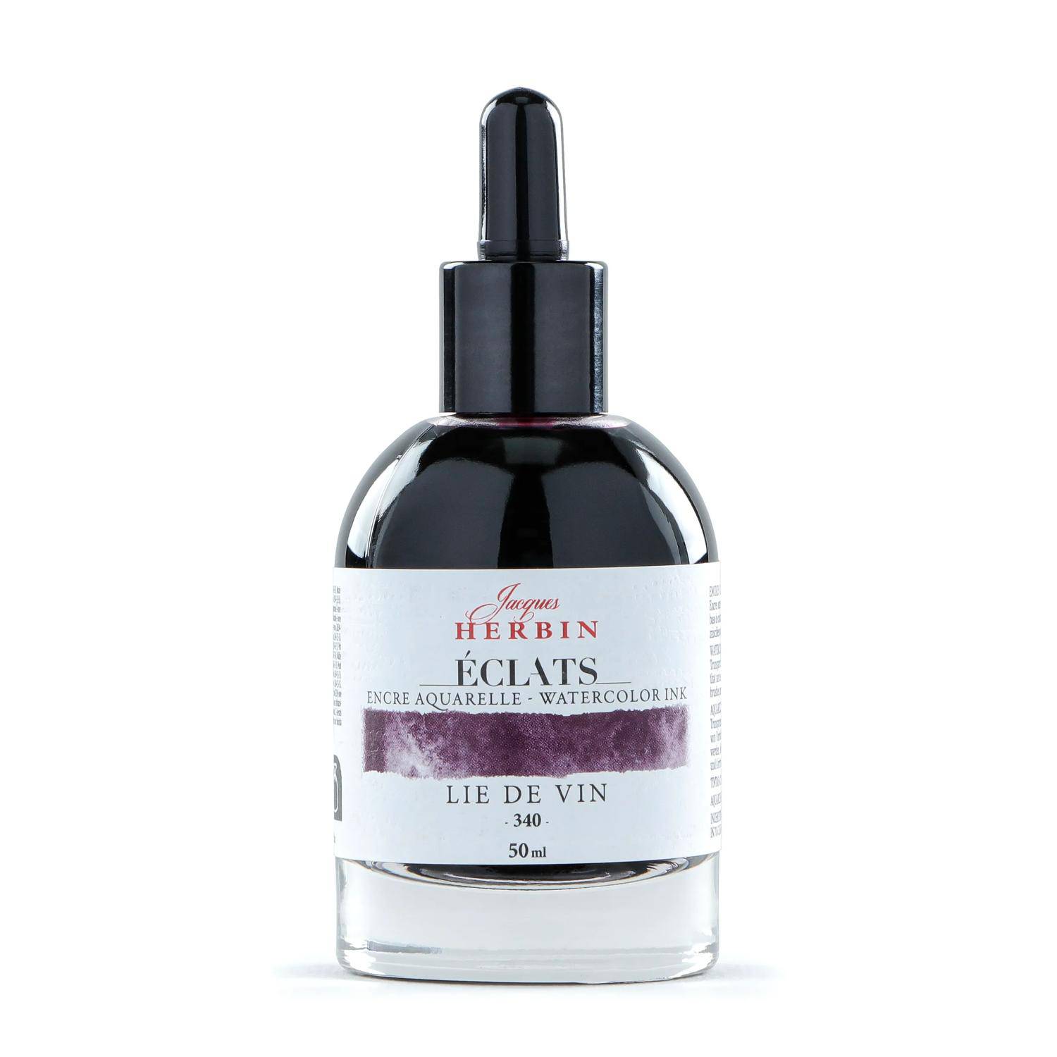 Jacques Herbin 4x Aquarelltine Éclats, Flakon 50ml - Weinrot 16340T