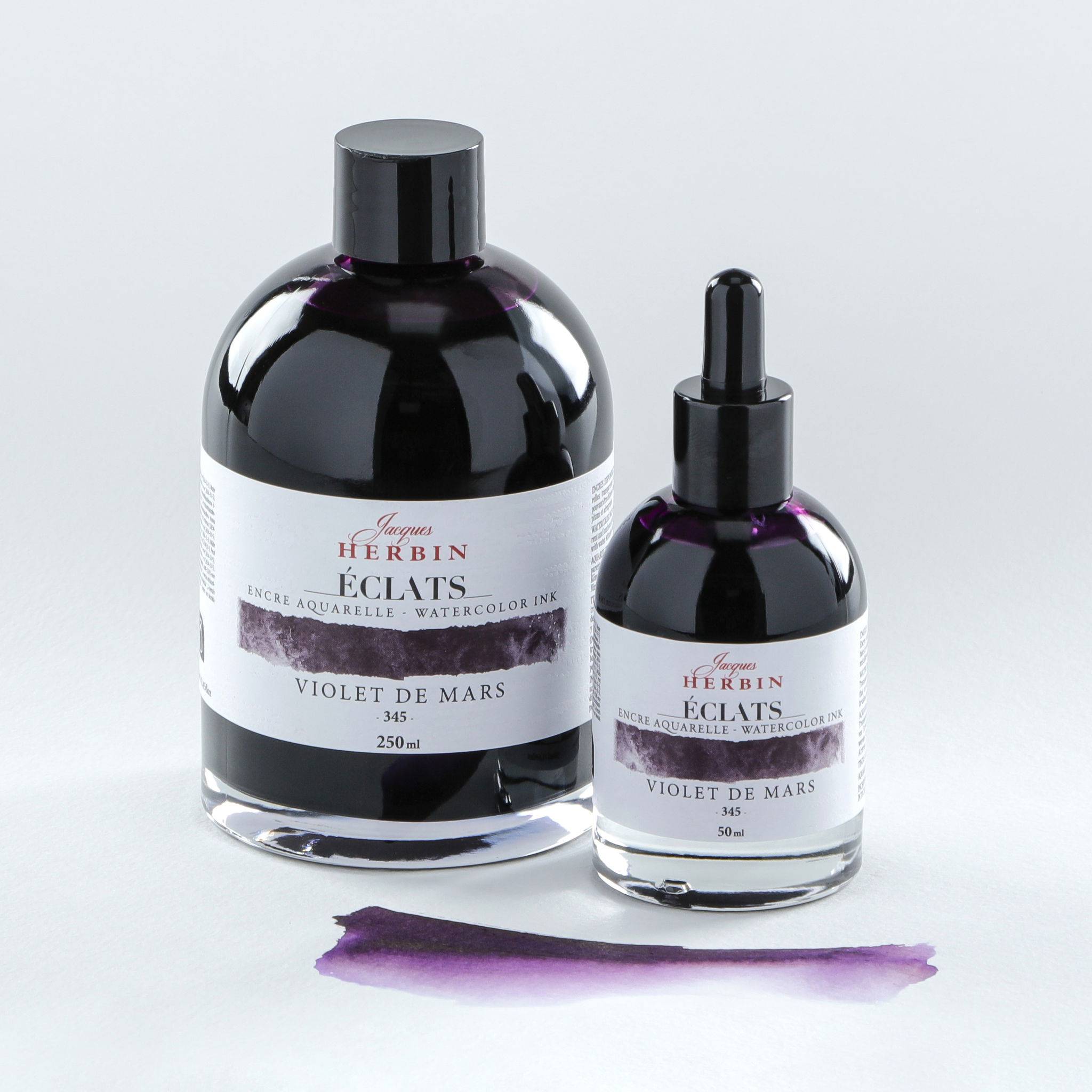 Jacques Herbin 4x Aquarelltine Éclats, Flakon 50ml - Marsviolett 16345T