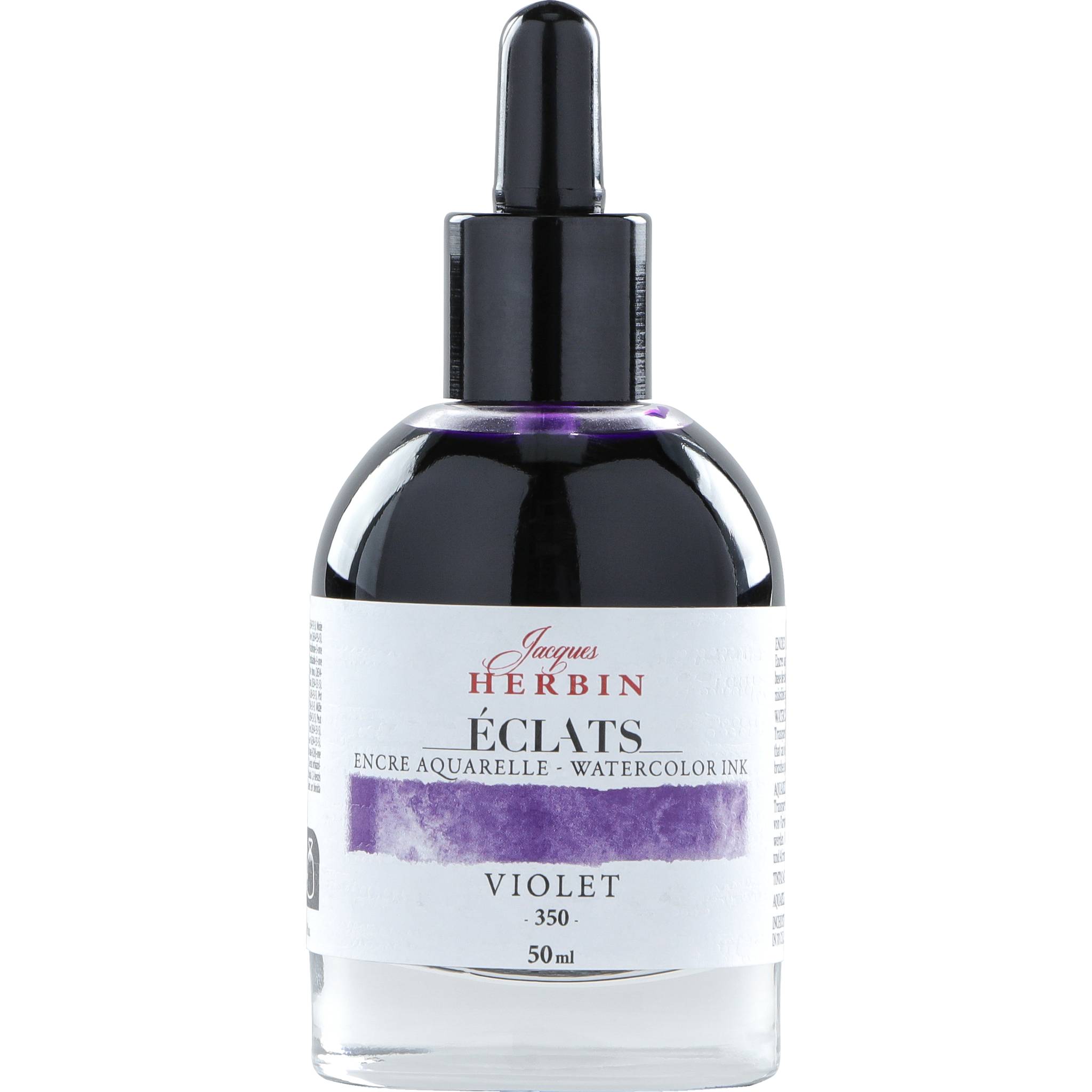 Jacques Herbin 4x Aquarelltine Éclats, Flakon 50ml - Violett 16350T