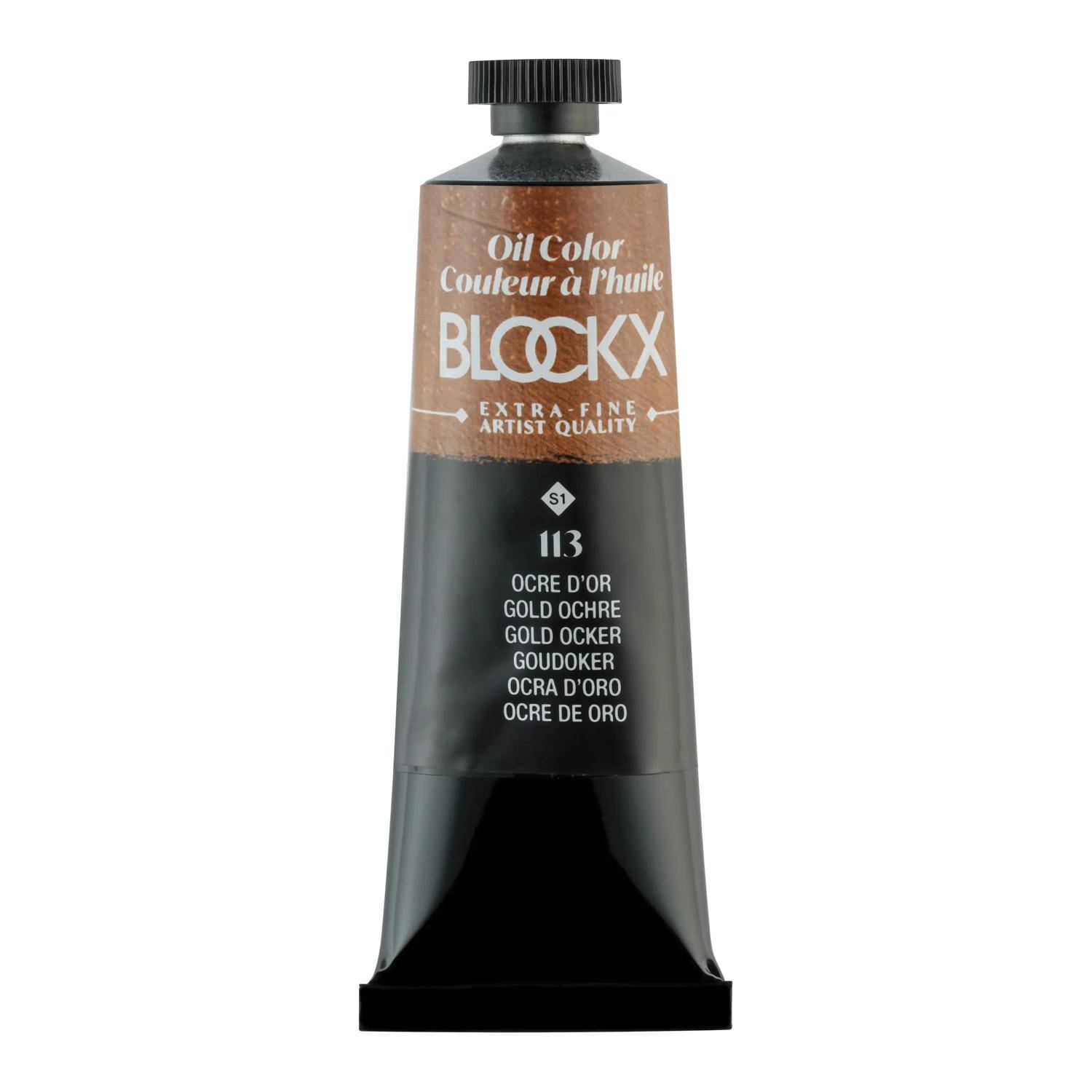 Blockx 3x Ölfarbe, Ockergold - Tube 35ml - Ockergold| 213113BXC