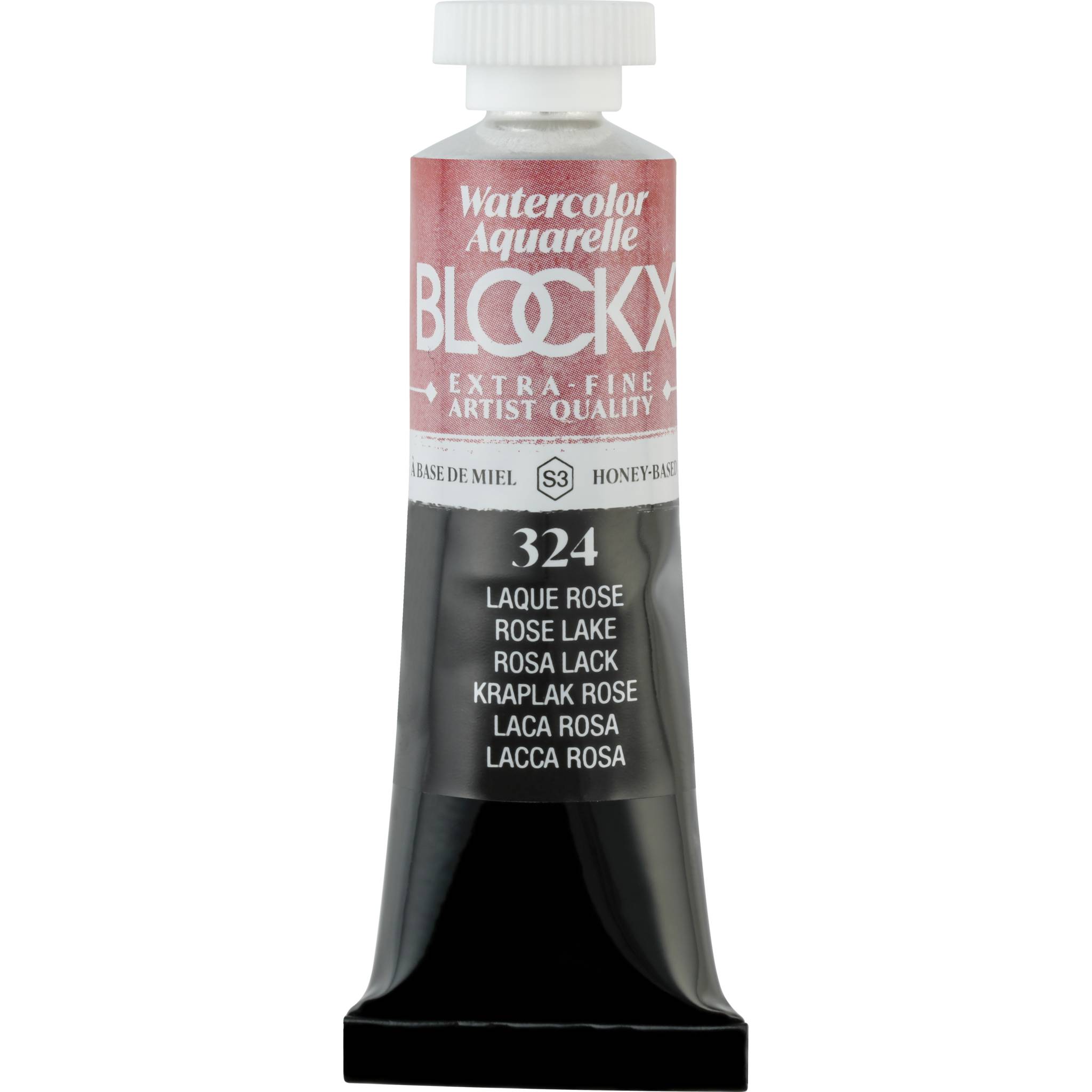 Blockx 3x Aquarellfarbe, Rosalack - Tube 15ml - Lackrosa 44324BXC