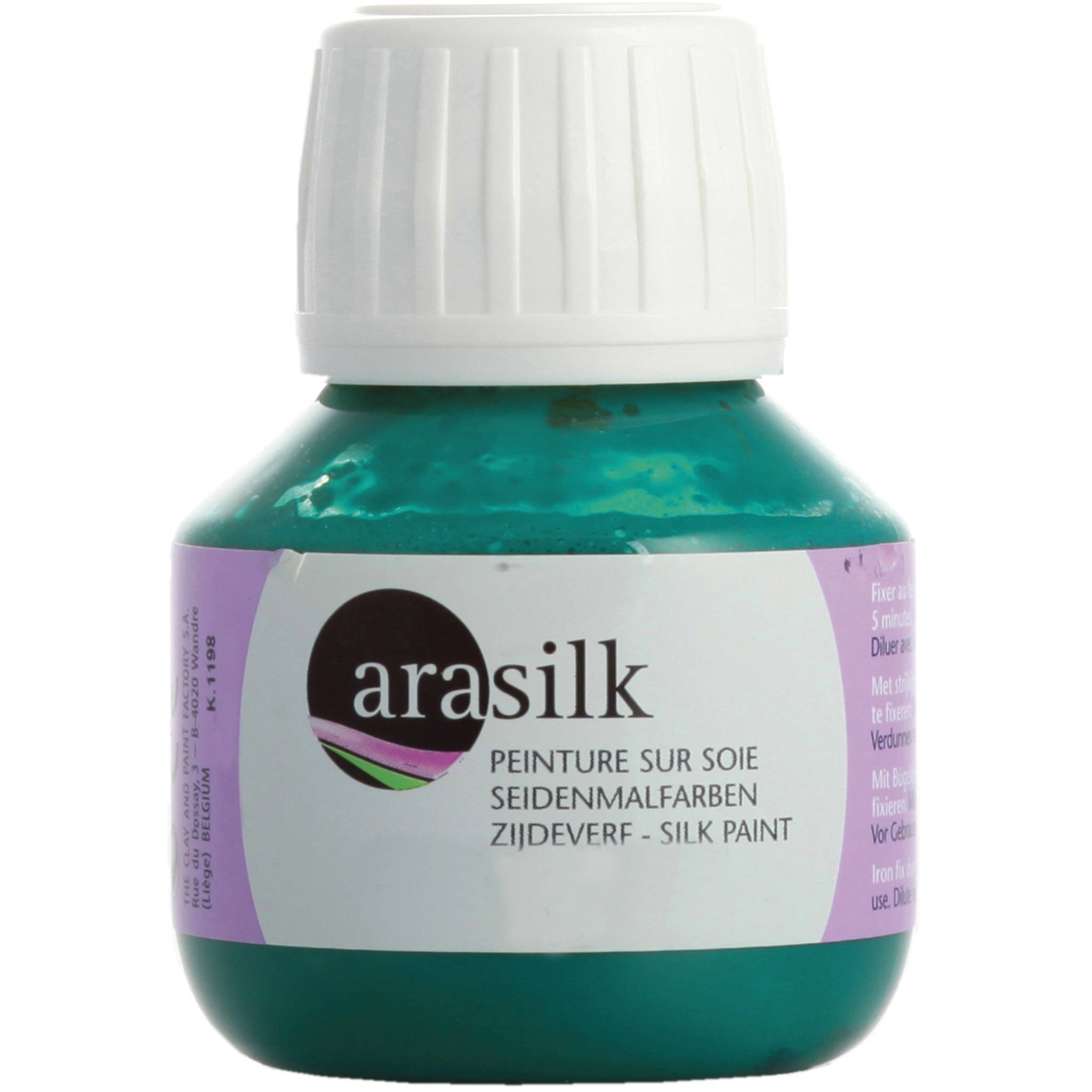 H Dupont 3x Arasilk 50ml, Seidenmalfarbe, Malachit - Malachit DU0170050621C