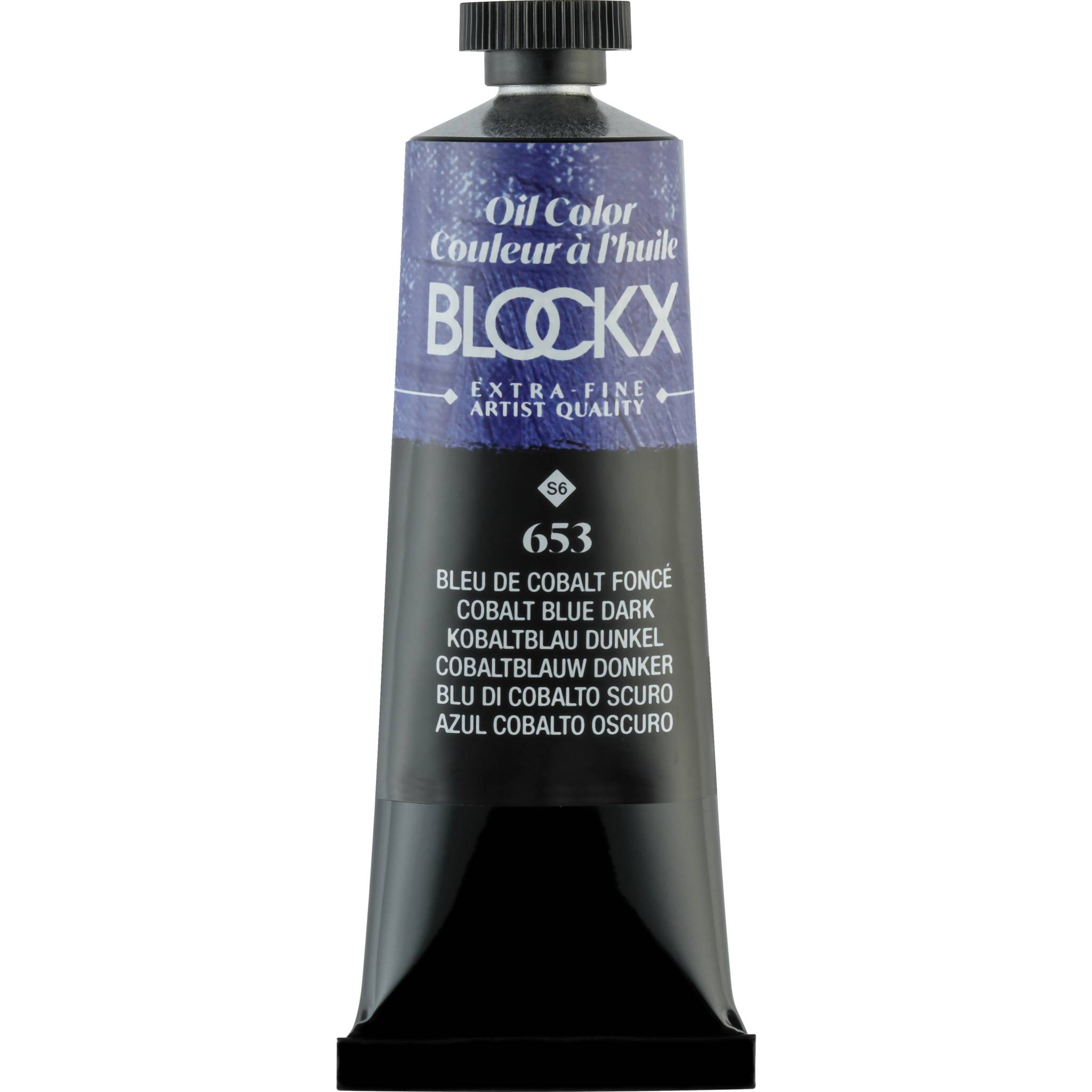 Blockx 3x Ölfarbe, Kobaltblau dunkel - Tube 35ml - Dunkelkobaltblau 213653BXC