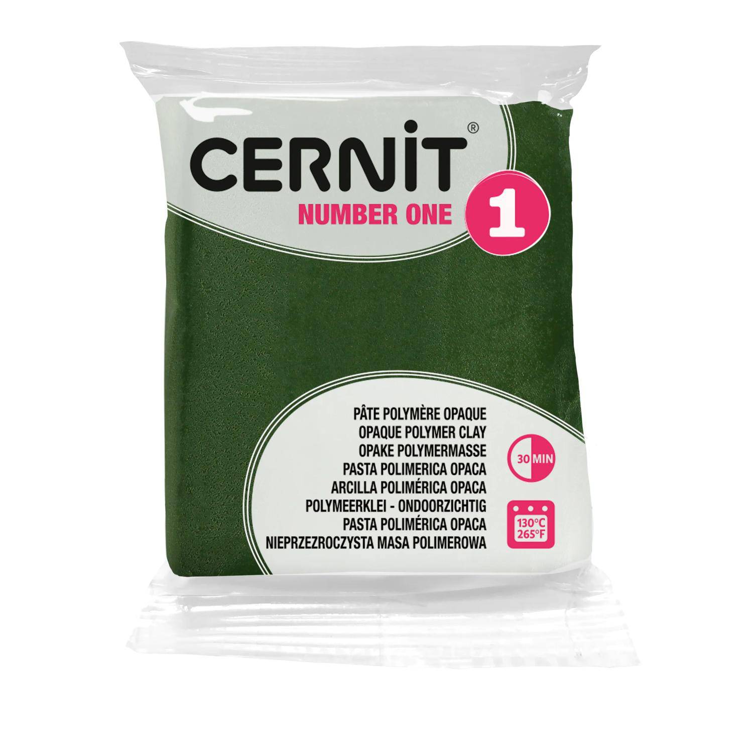 Cernit 6x Number One 56g, Olivgrün - Olive CE0900056645C