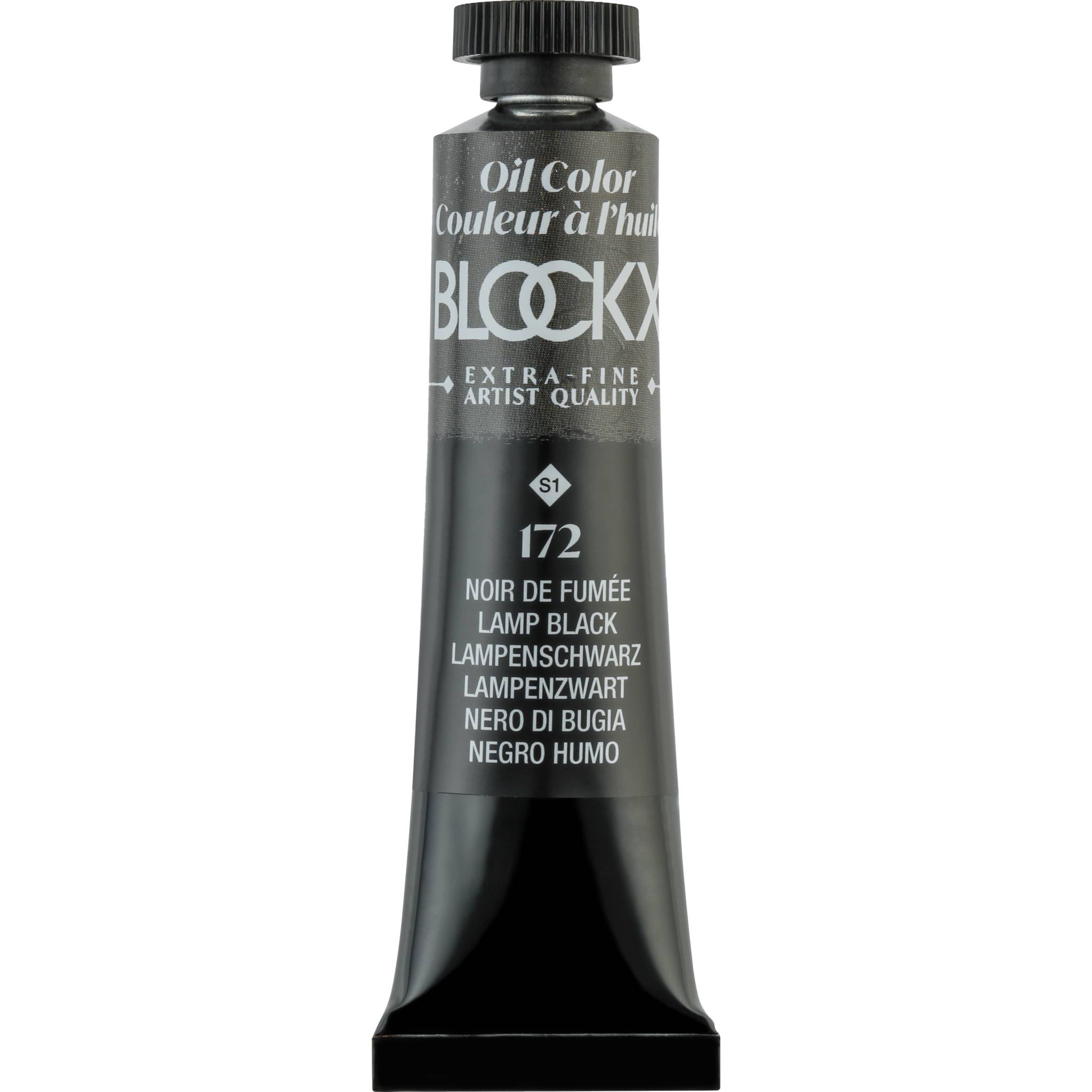 Blockx 3x Ölfarbe, Lampenschwarz, Tube 20ml - Lampenschwarz 212172BXC
