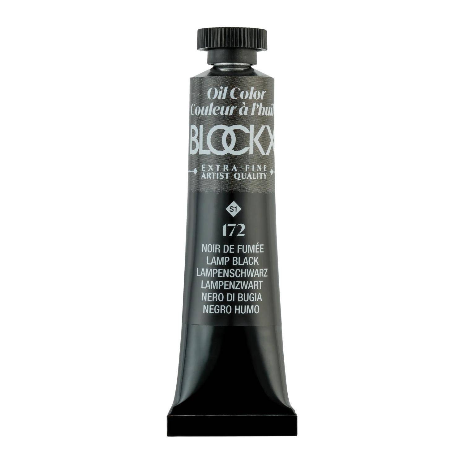 Blockx 3x Ölfarbe, Lampenschwarz, Tube 20ml - Lampenschwarz 212172BXC