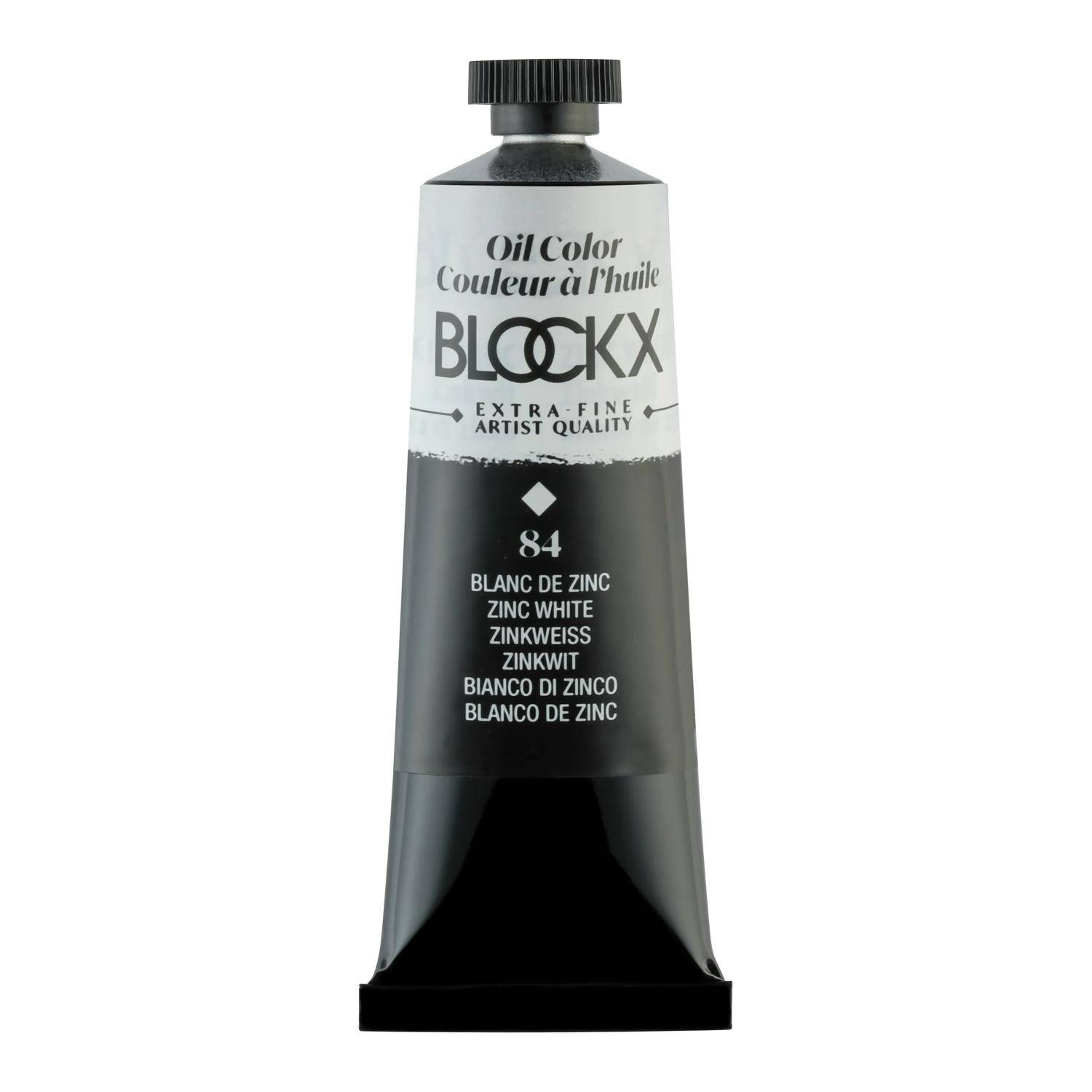 Blockx 3x Ölfarbe, Zinkweiß - Tube 35ml - Zinkweiß 213084BXC