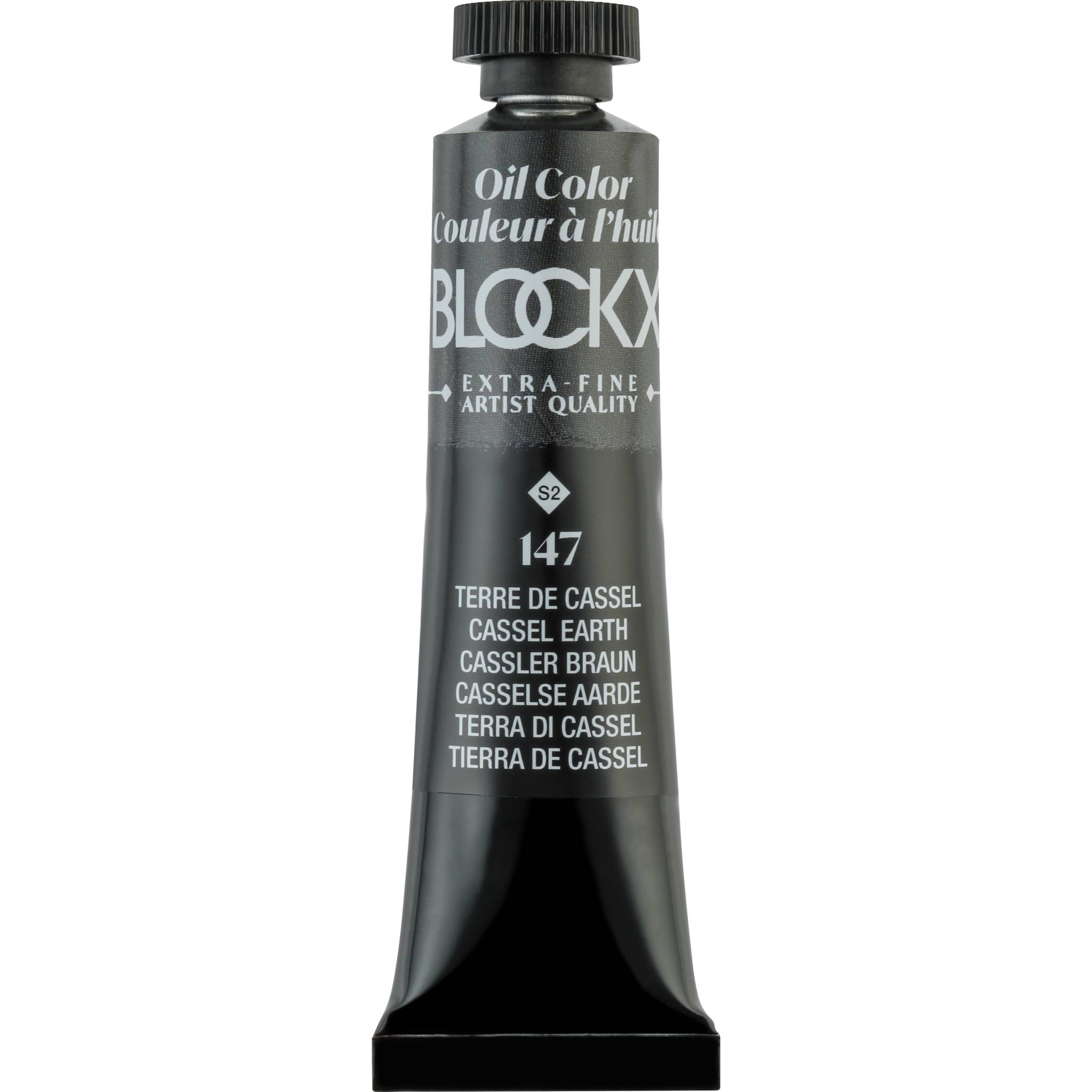 Blockx 3x Ölfarbe, Erde Cassel, Tube 20ml - Cassler Braun 212147BXC